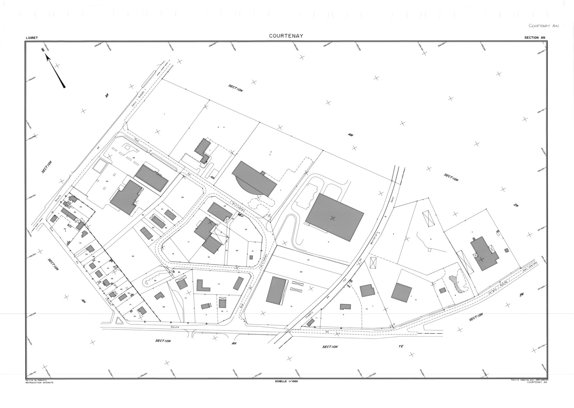 Courtenay - Sections