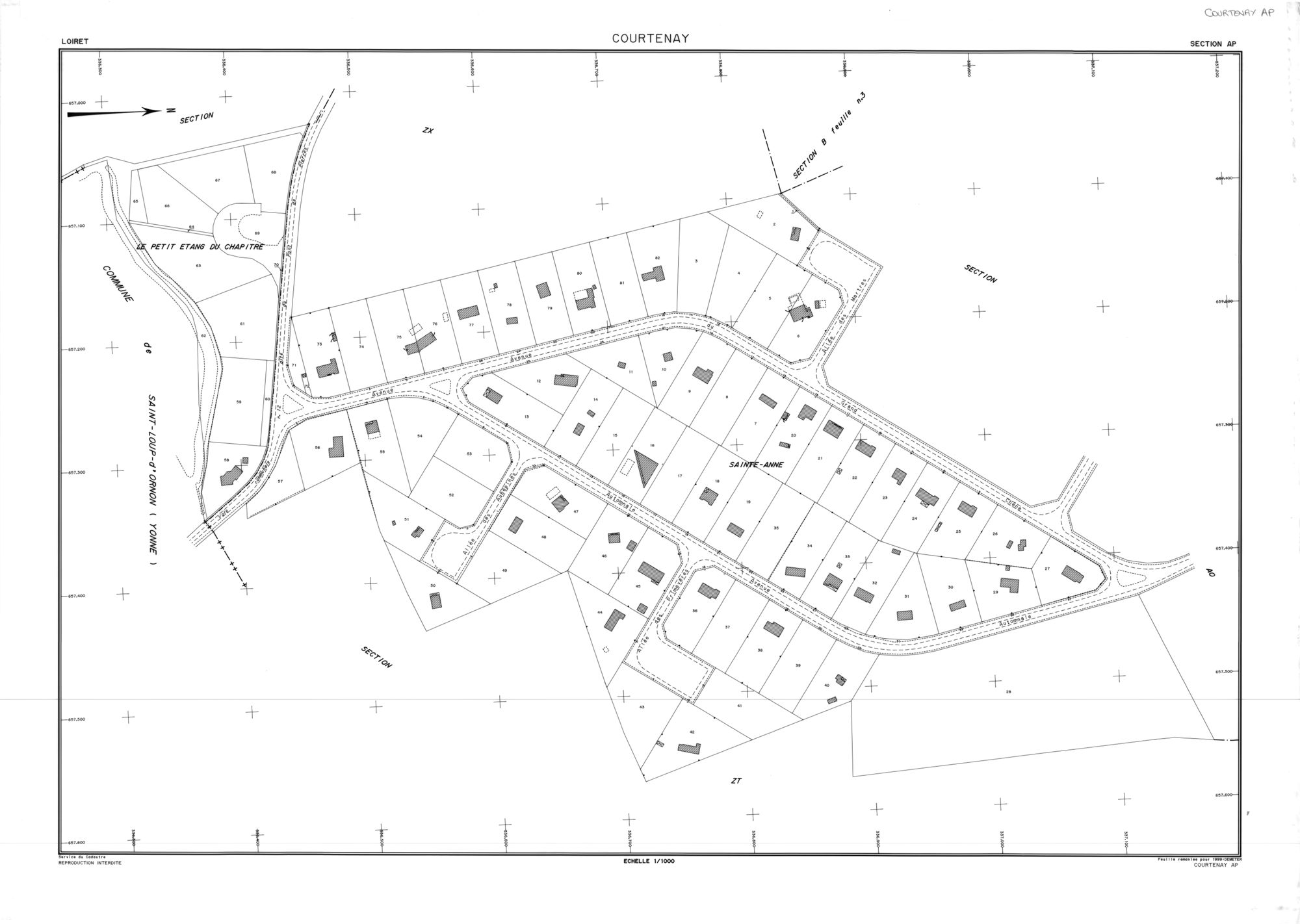Courtenay - Sections