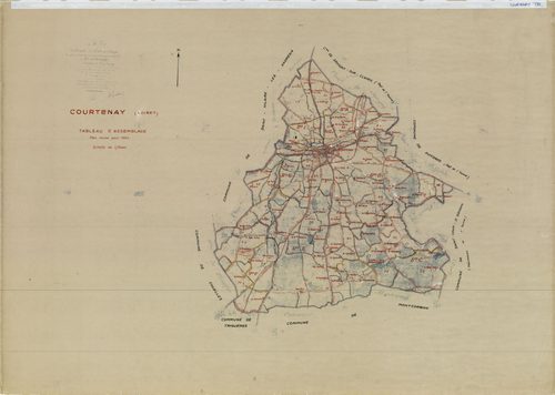 Courtenay - Tableau d'assemblage