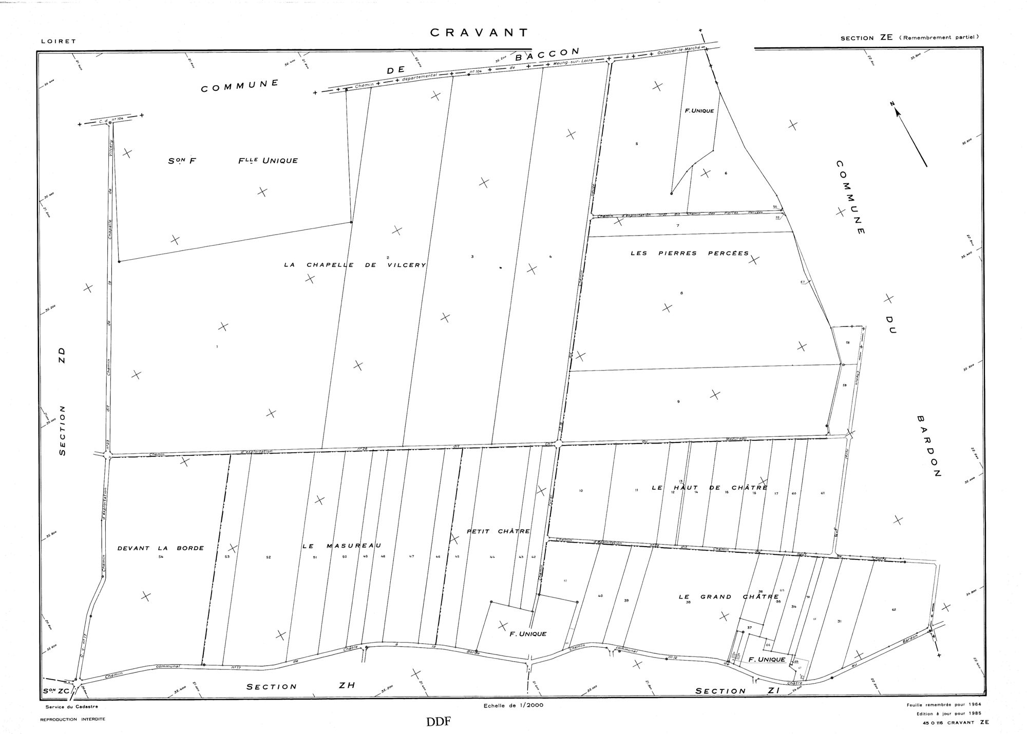 Cravant - Sections