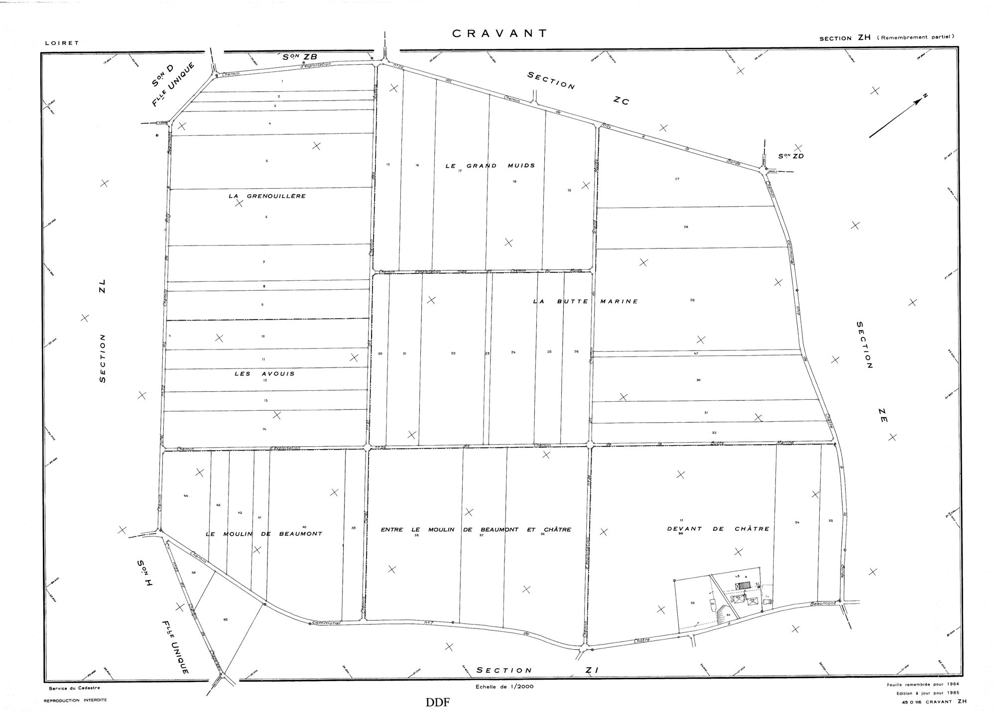 Cravant - Sections