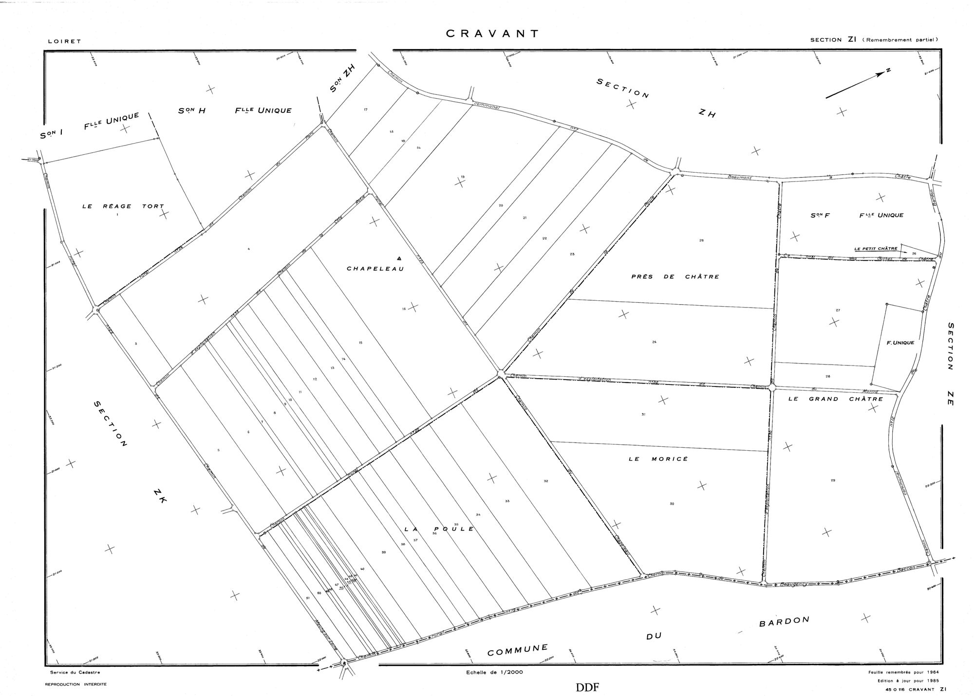 Cravant - Sections