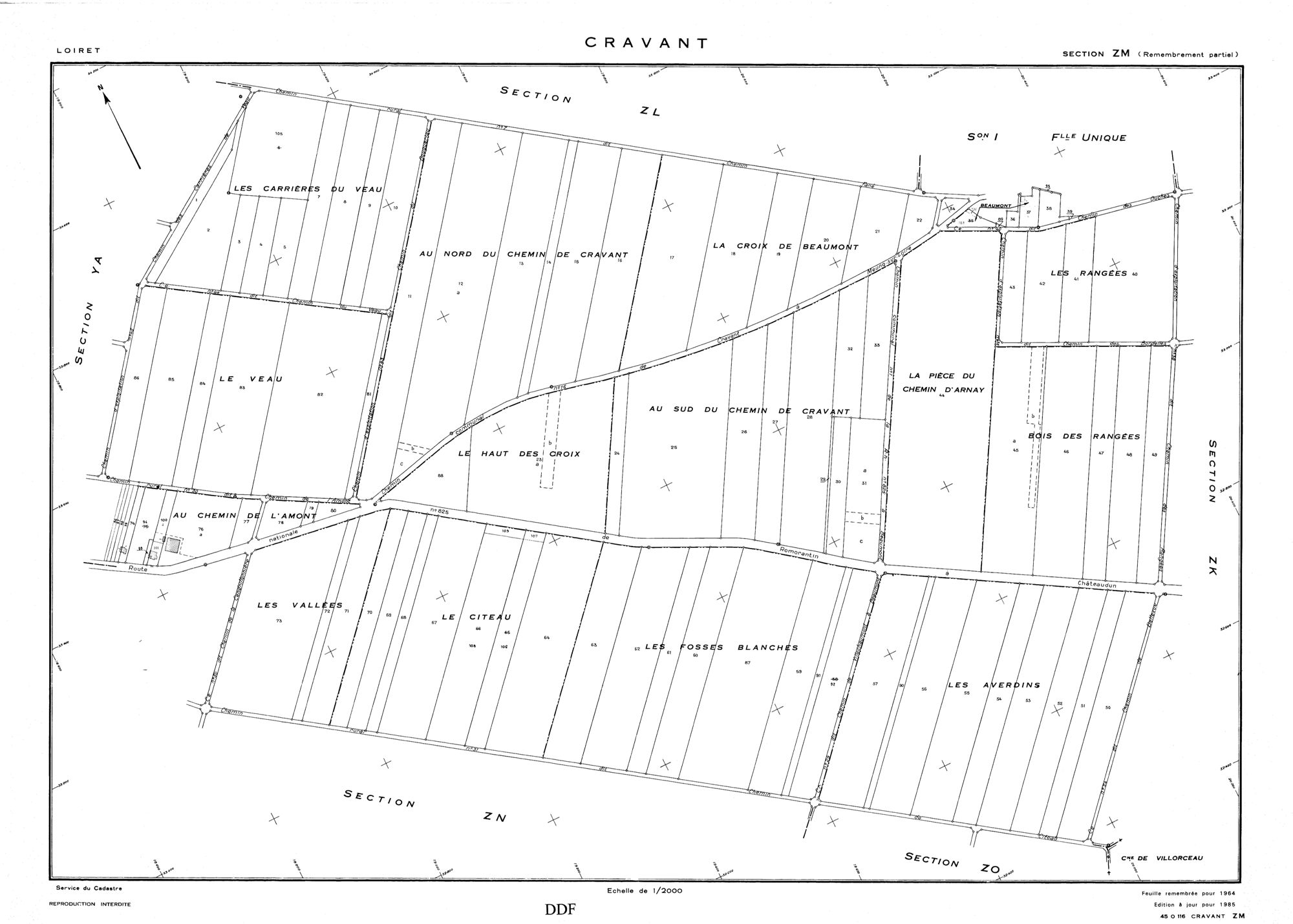 Cravant - Sections