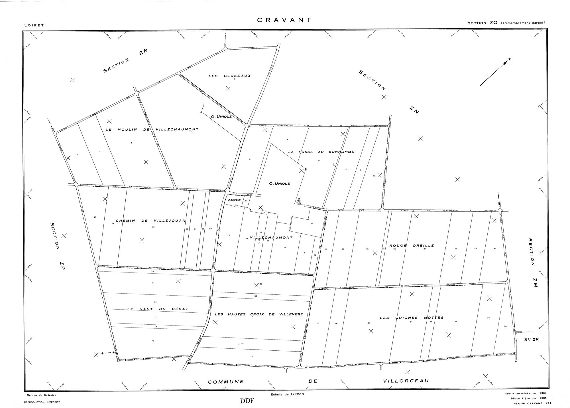 Cravant - Sections