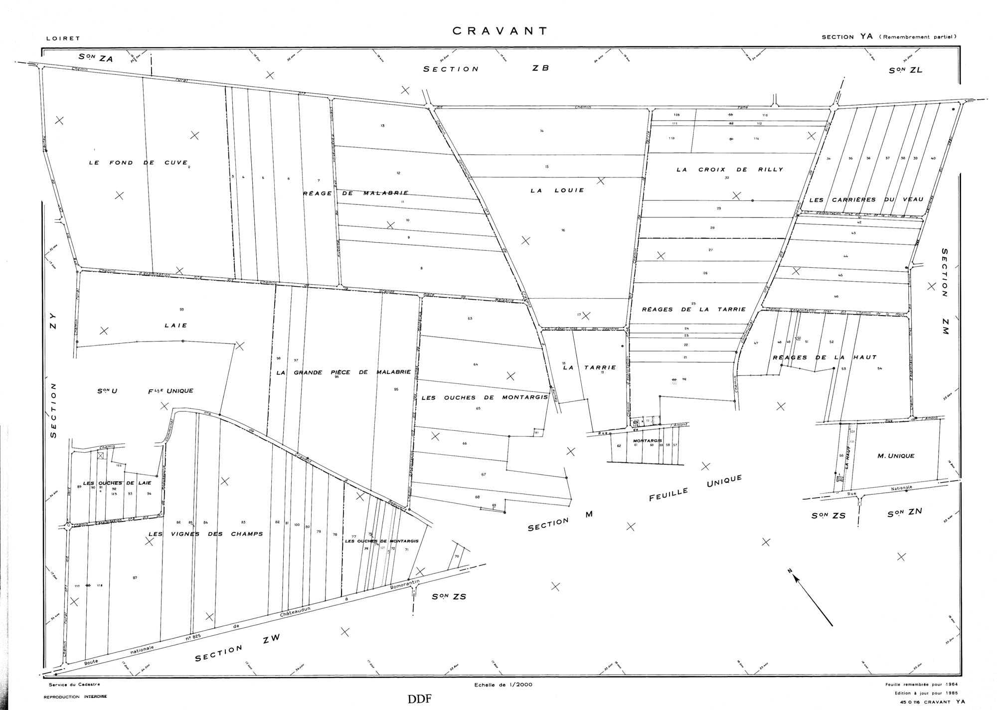 Cravant - Sections