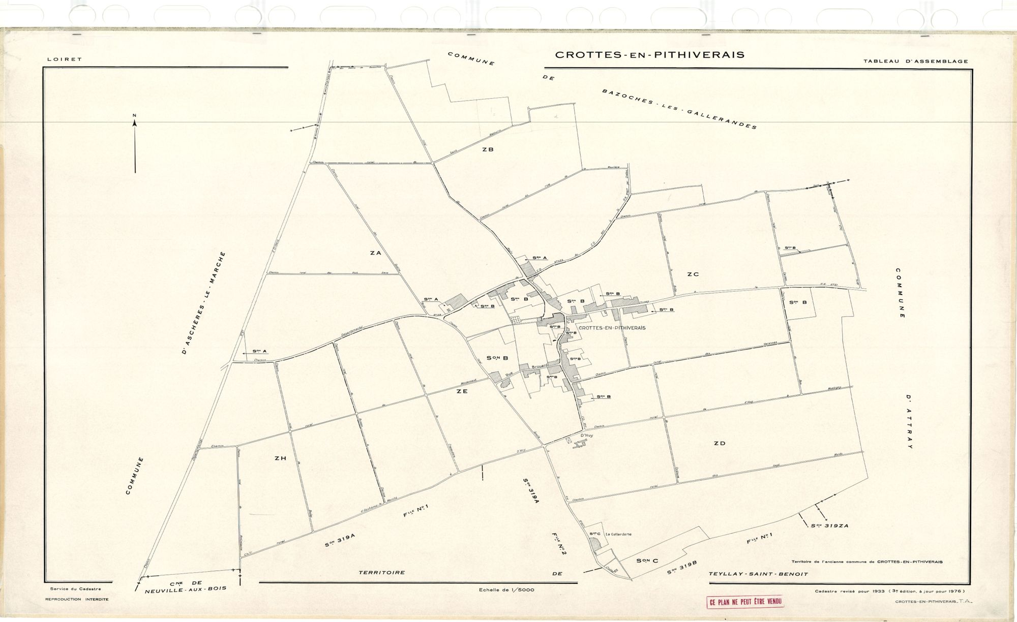 Crottes-en-Pithiverais - Sections