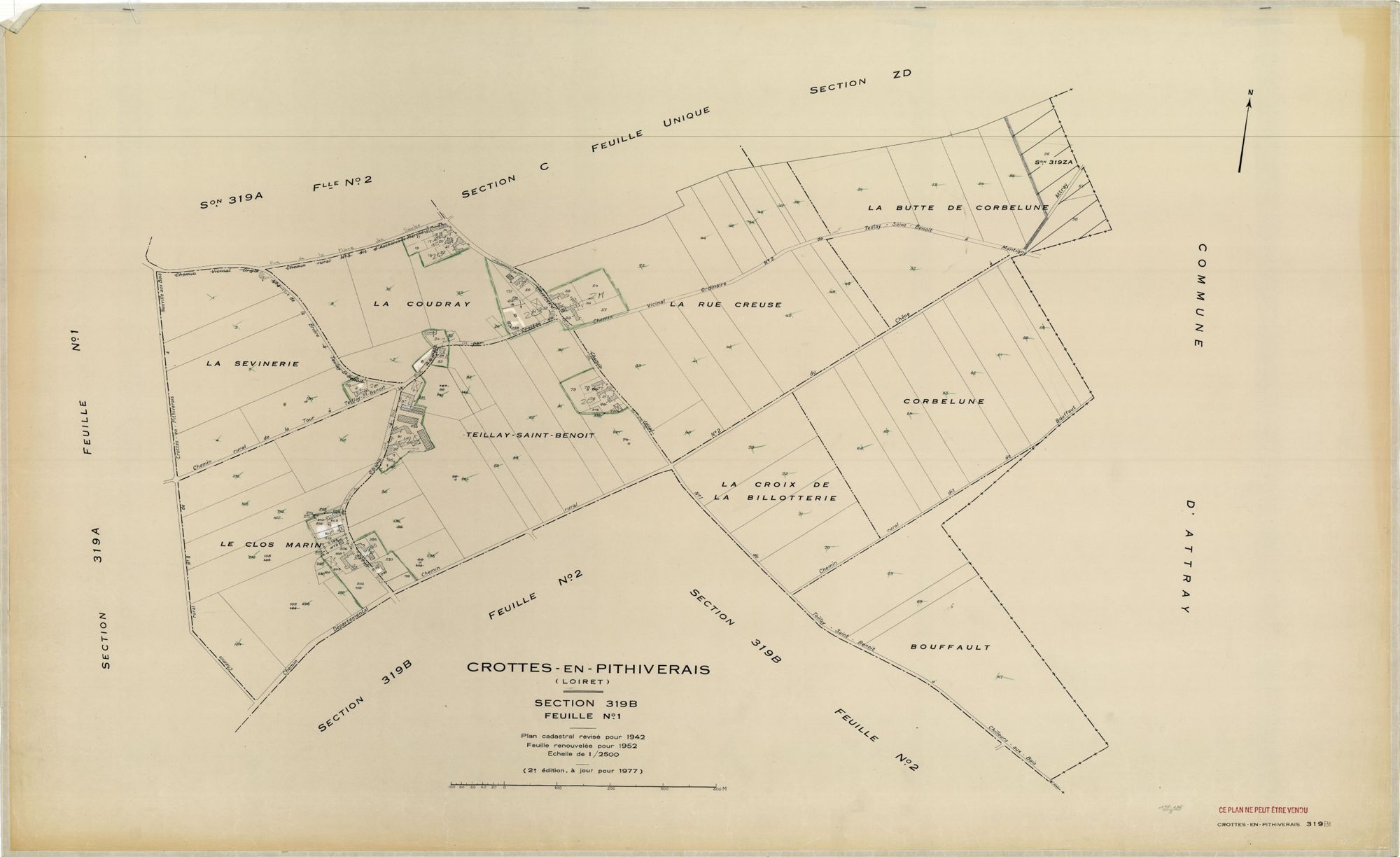 Crottes-en-Pithiverais - Sections