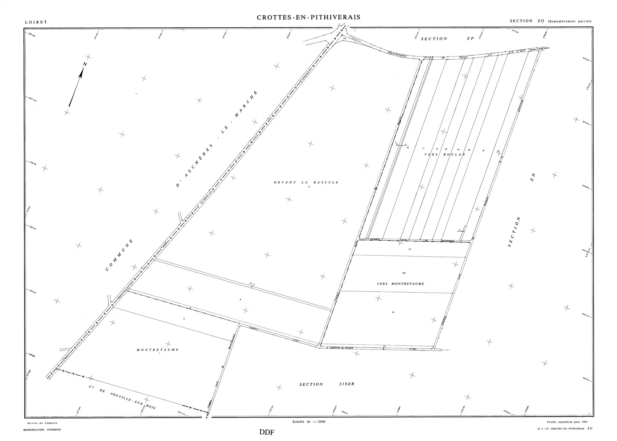 Crottes-en-Pithiverais - Sections