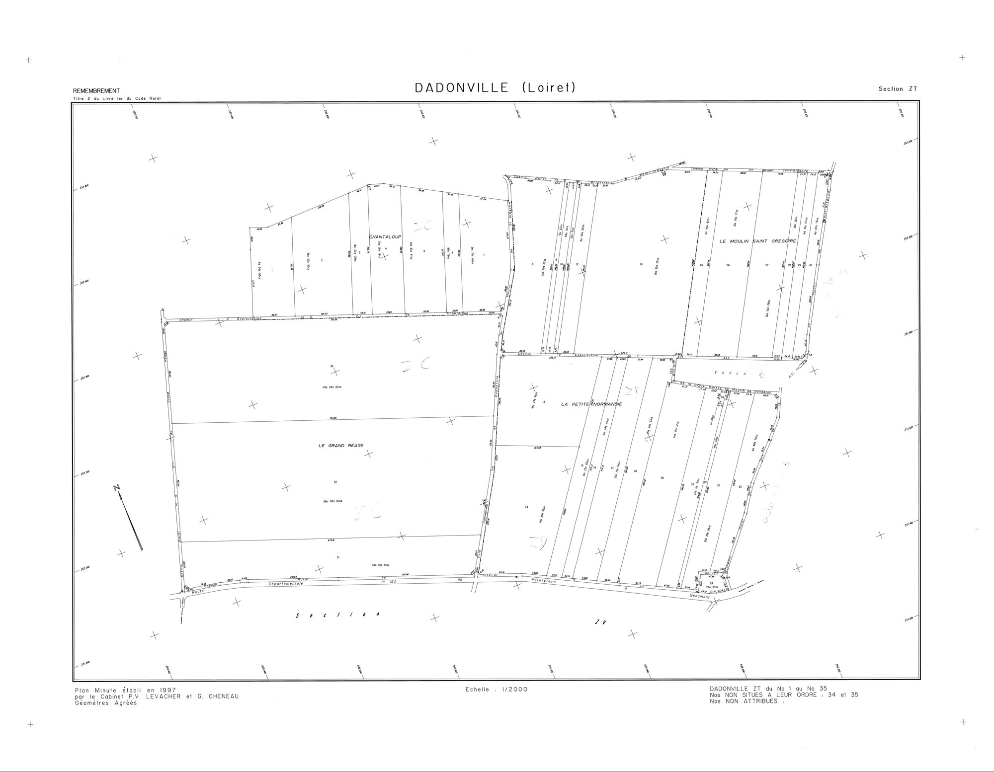 Dadonville - Sections