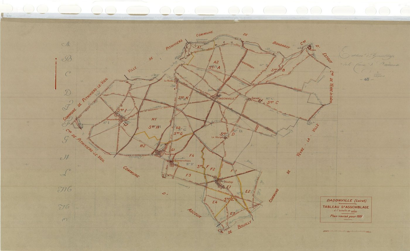 Dadonville - Tableau d'assemblage