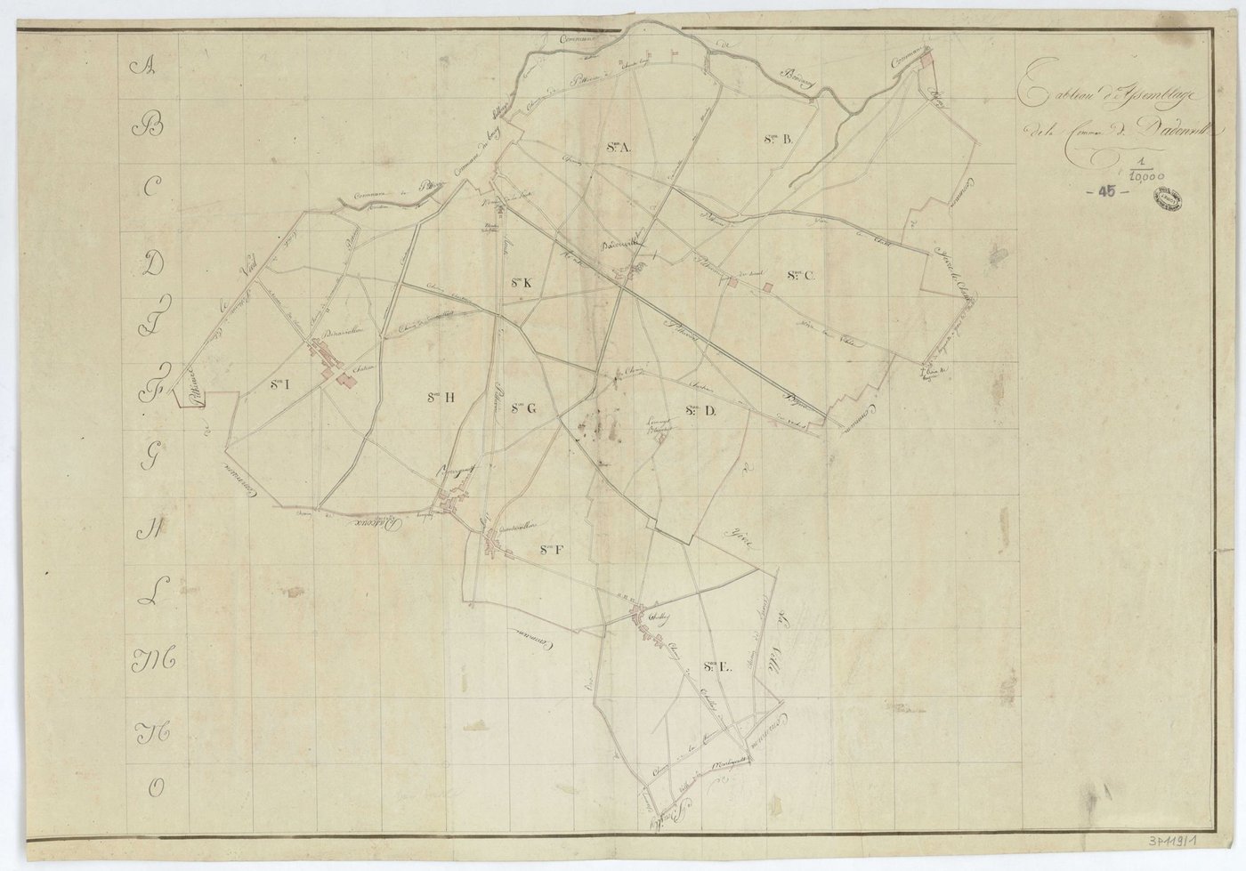 Dadonville - Tableau d'assemblage
