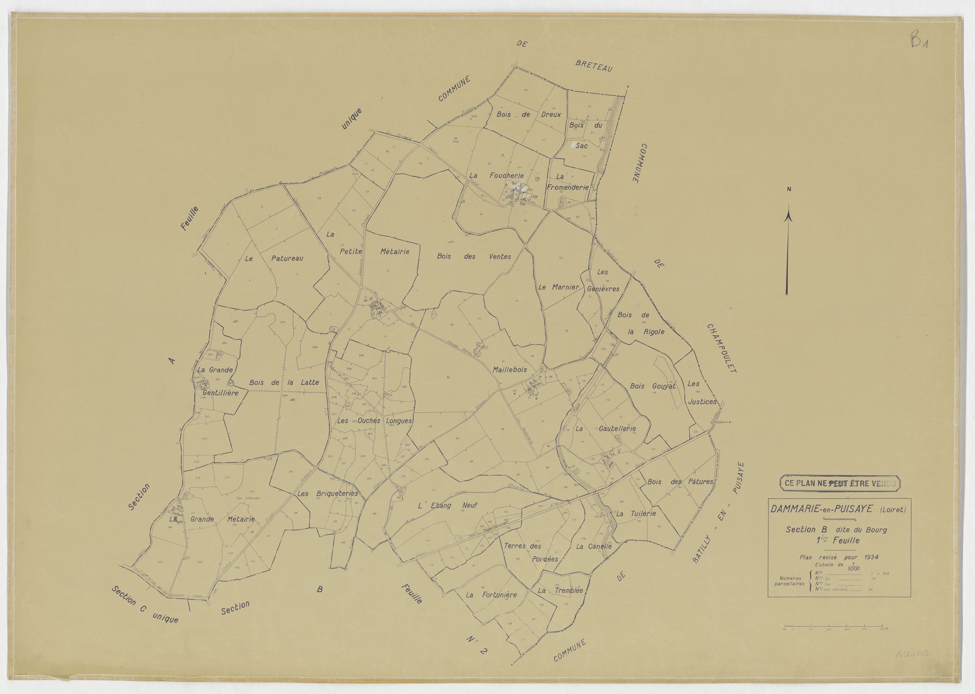Dammarie-en-Puisaye - Sections