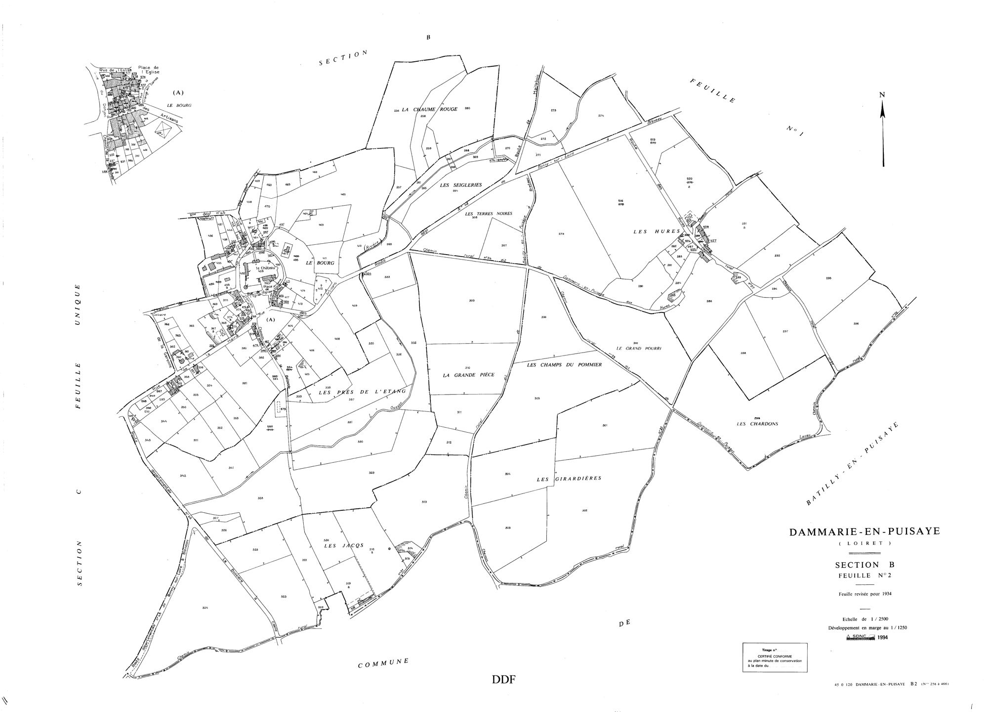 Dammarie-en-Puisaye - Sections