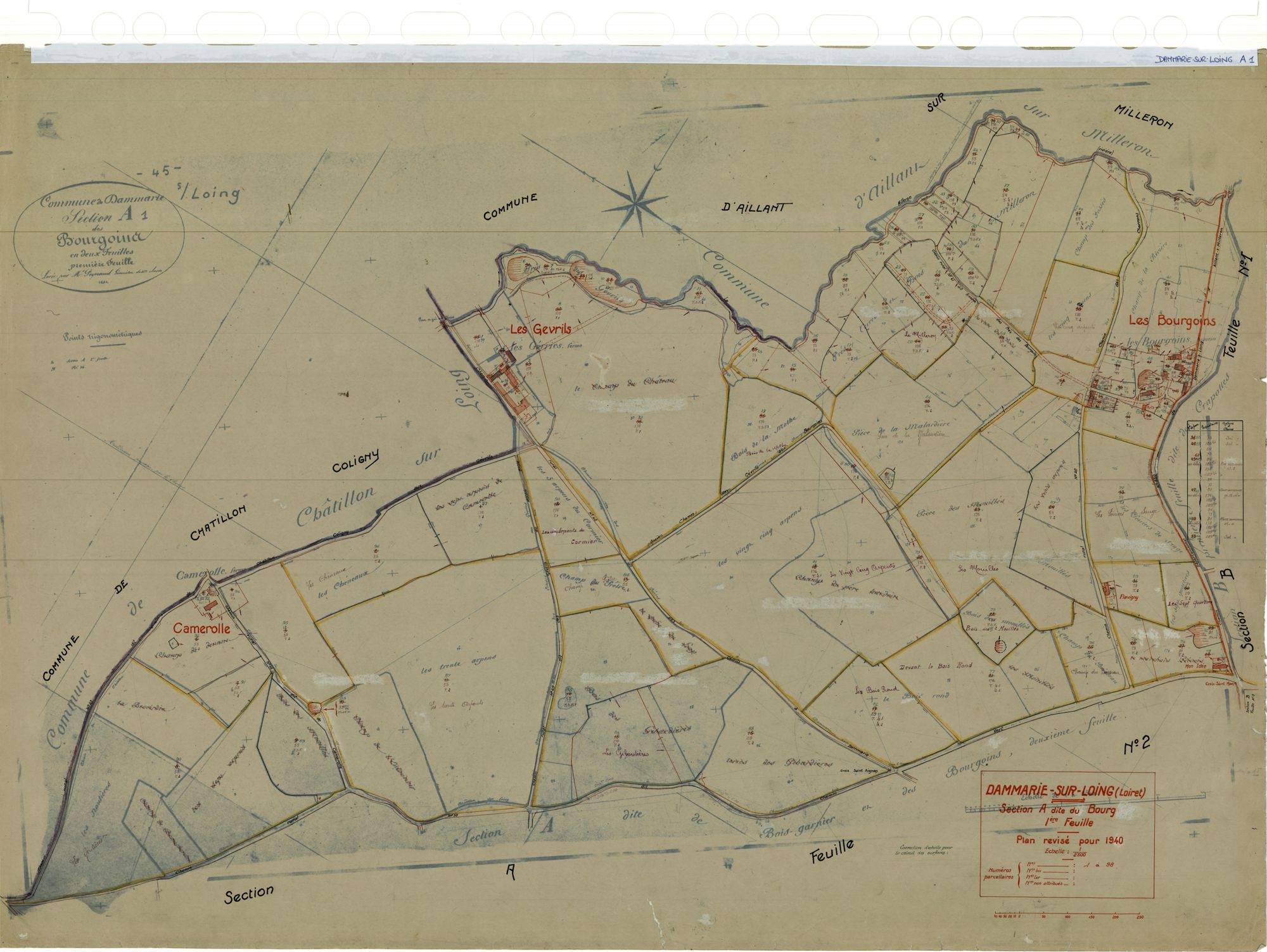 Dammarie-sur-Loing - Sections