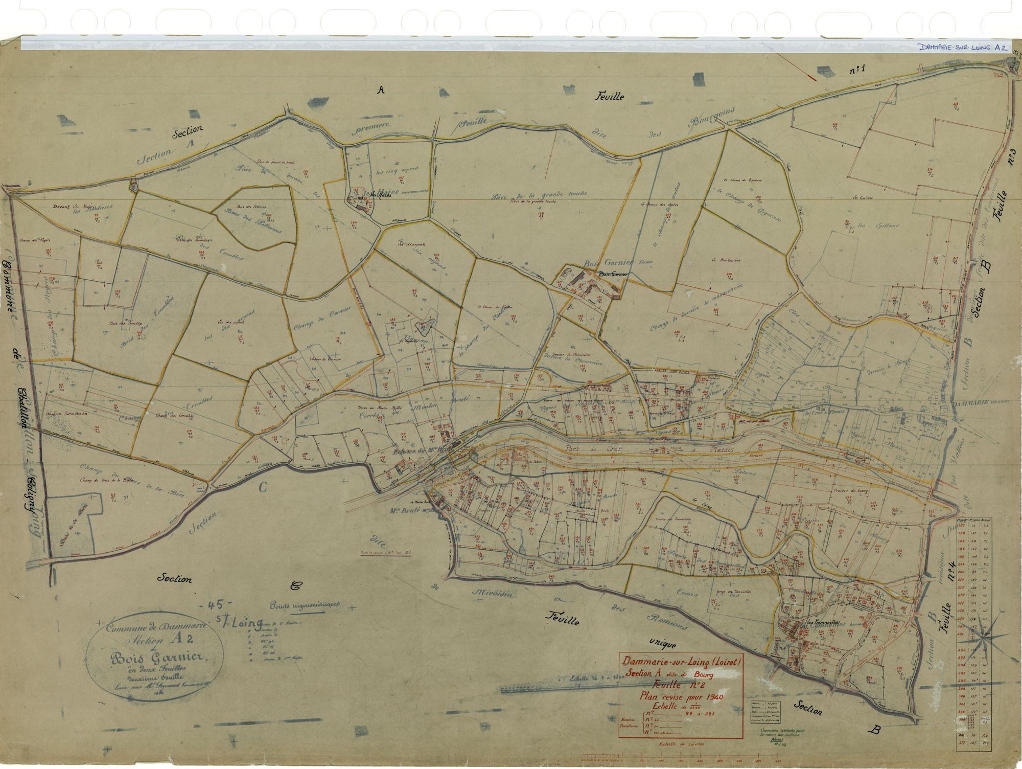 Dammarie-sur-Loing - Sections