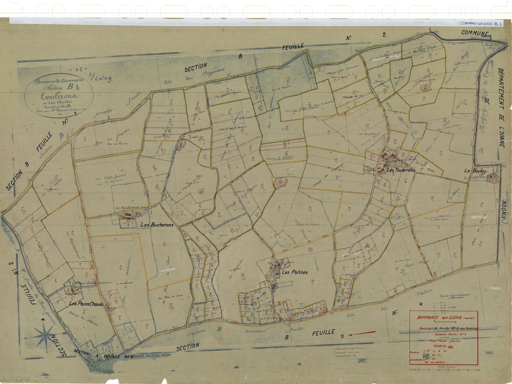 Dammarie-sur-Loing - Sections