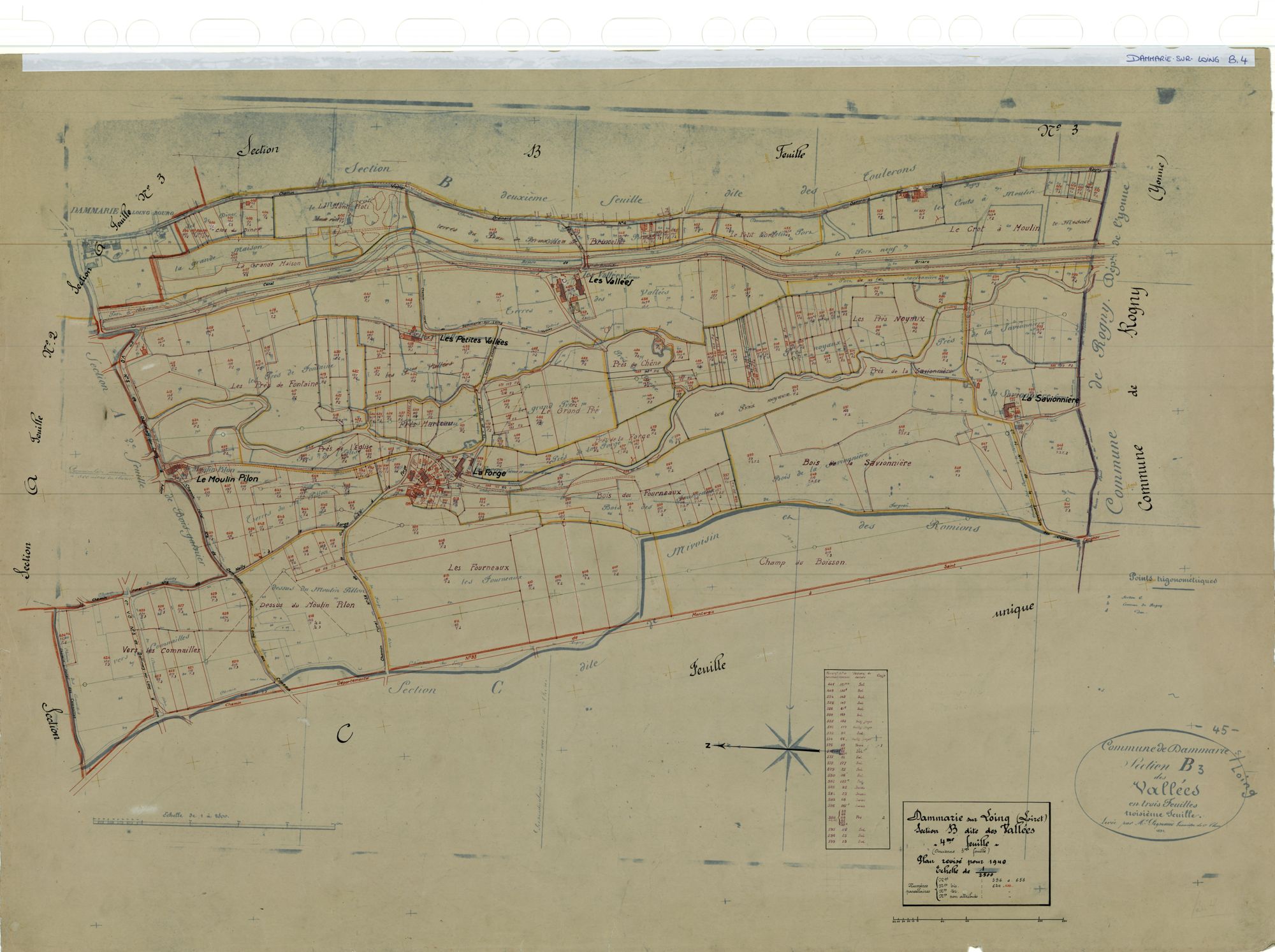 Dammarie-sur-Loing - Sections