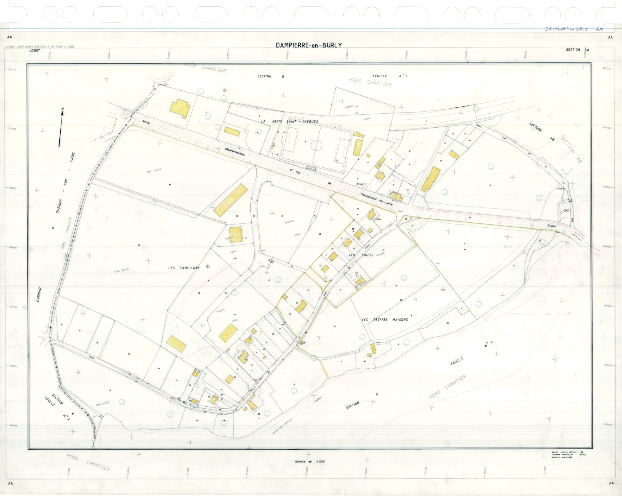 Dampierre-en-Burly - Sections