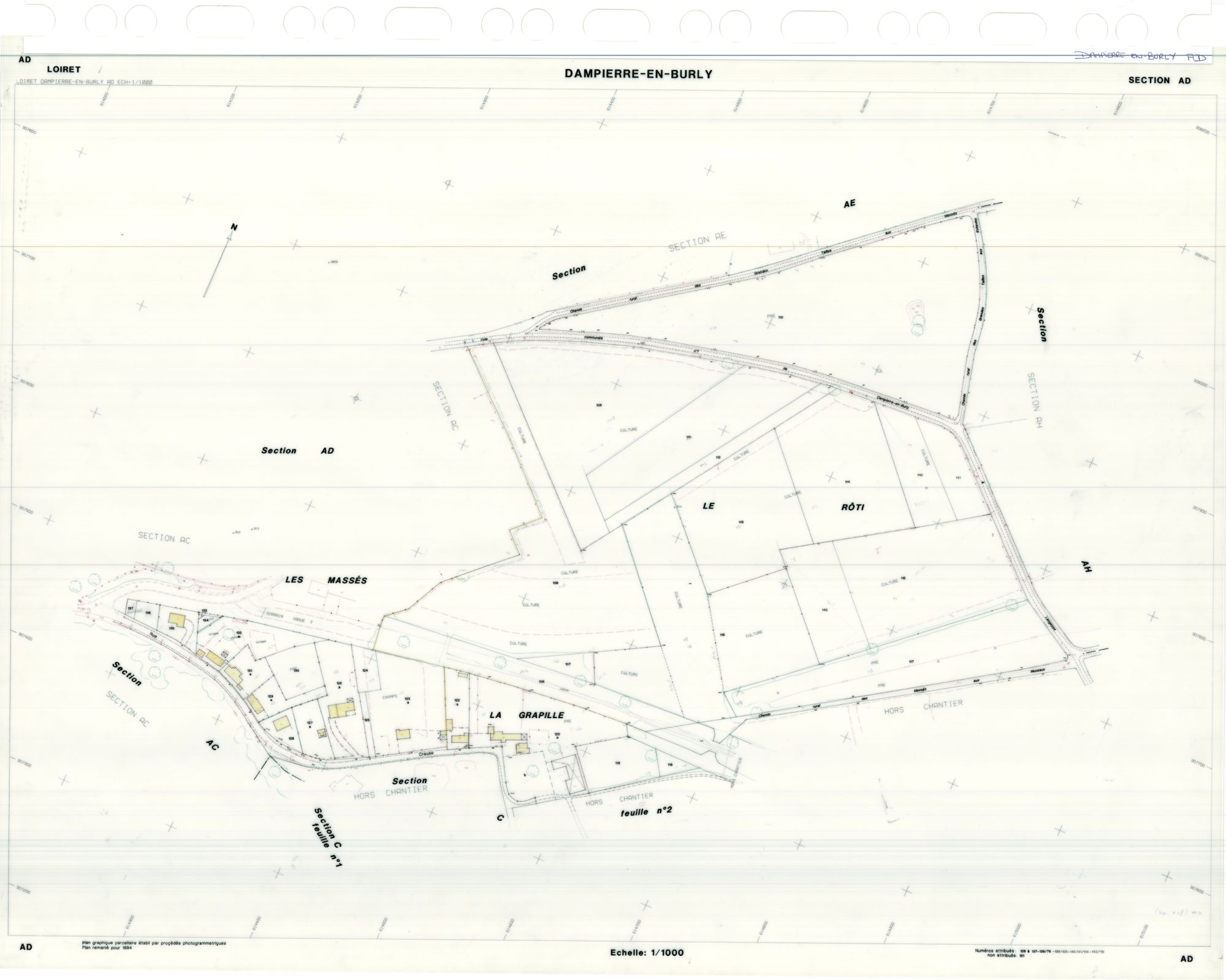 Dampierre-en-Burly - Sections
