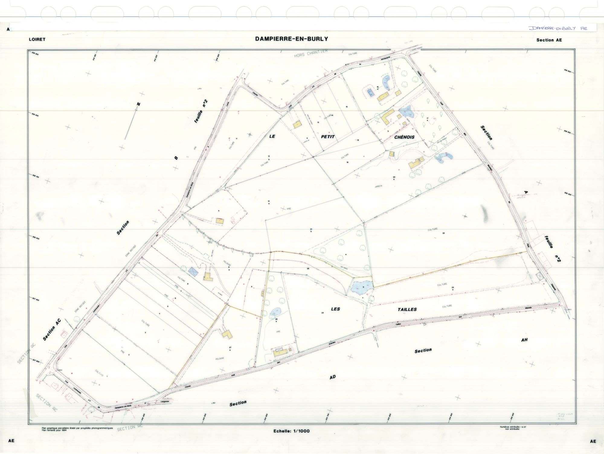 Dampierre-en-Burly - Sections