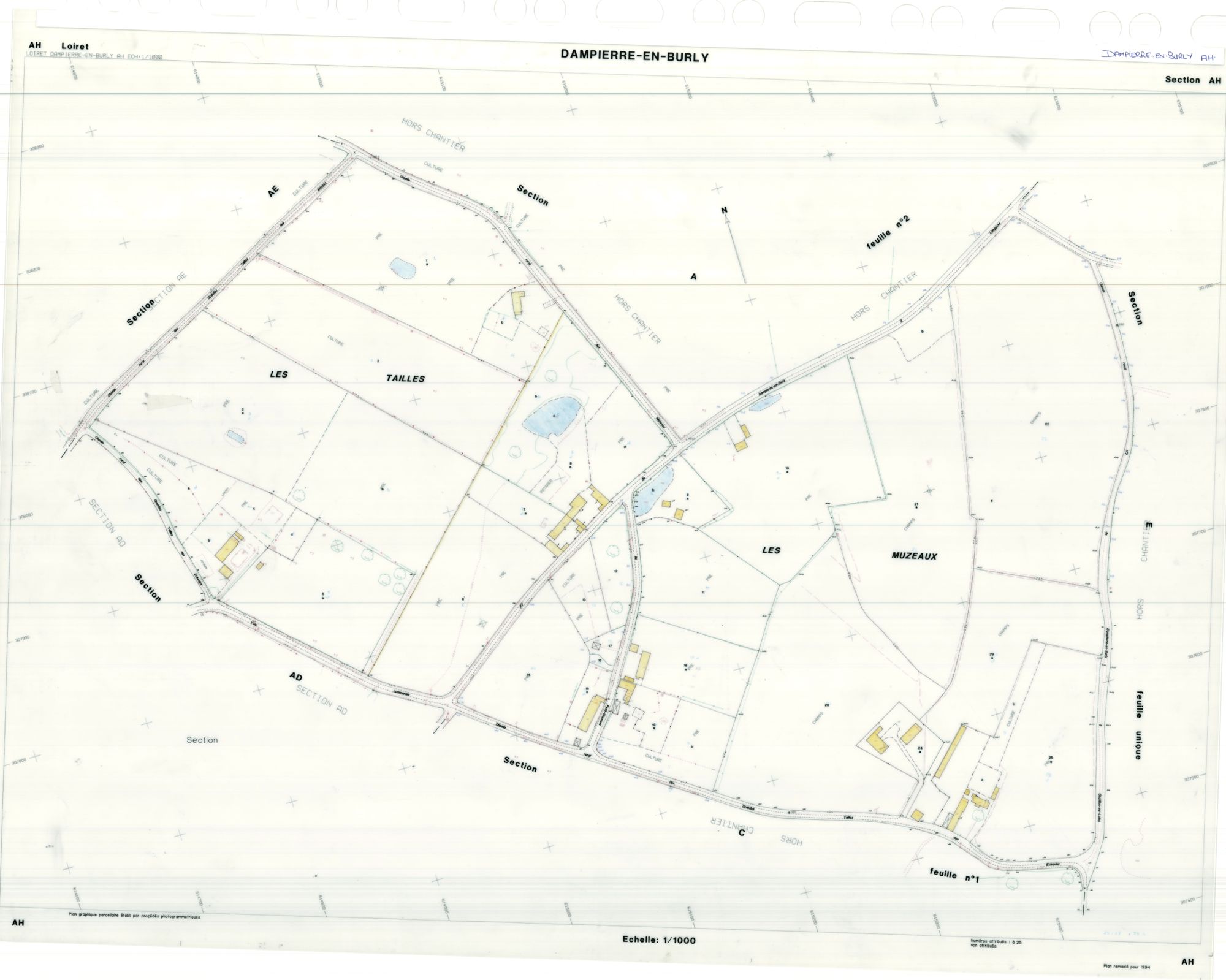 Dampierre-en-Burly - Sections