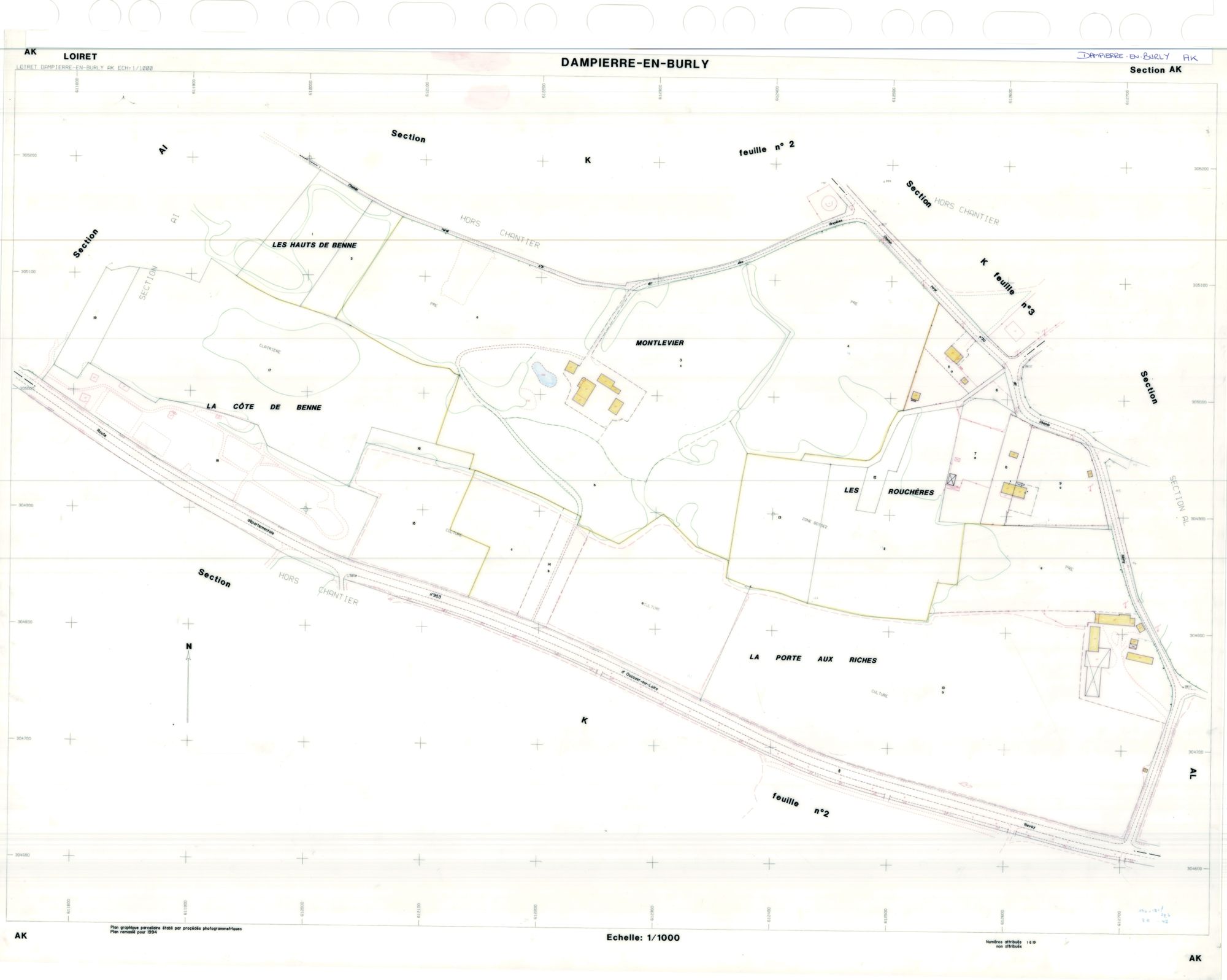 Dampierre-en-Burly - Sections