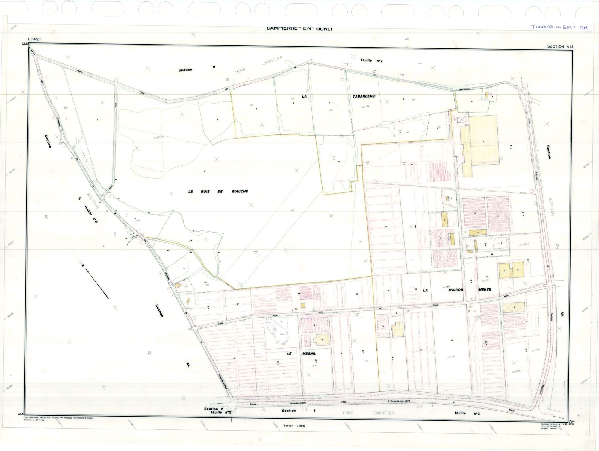 Dampierre-en-Burly - Sections