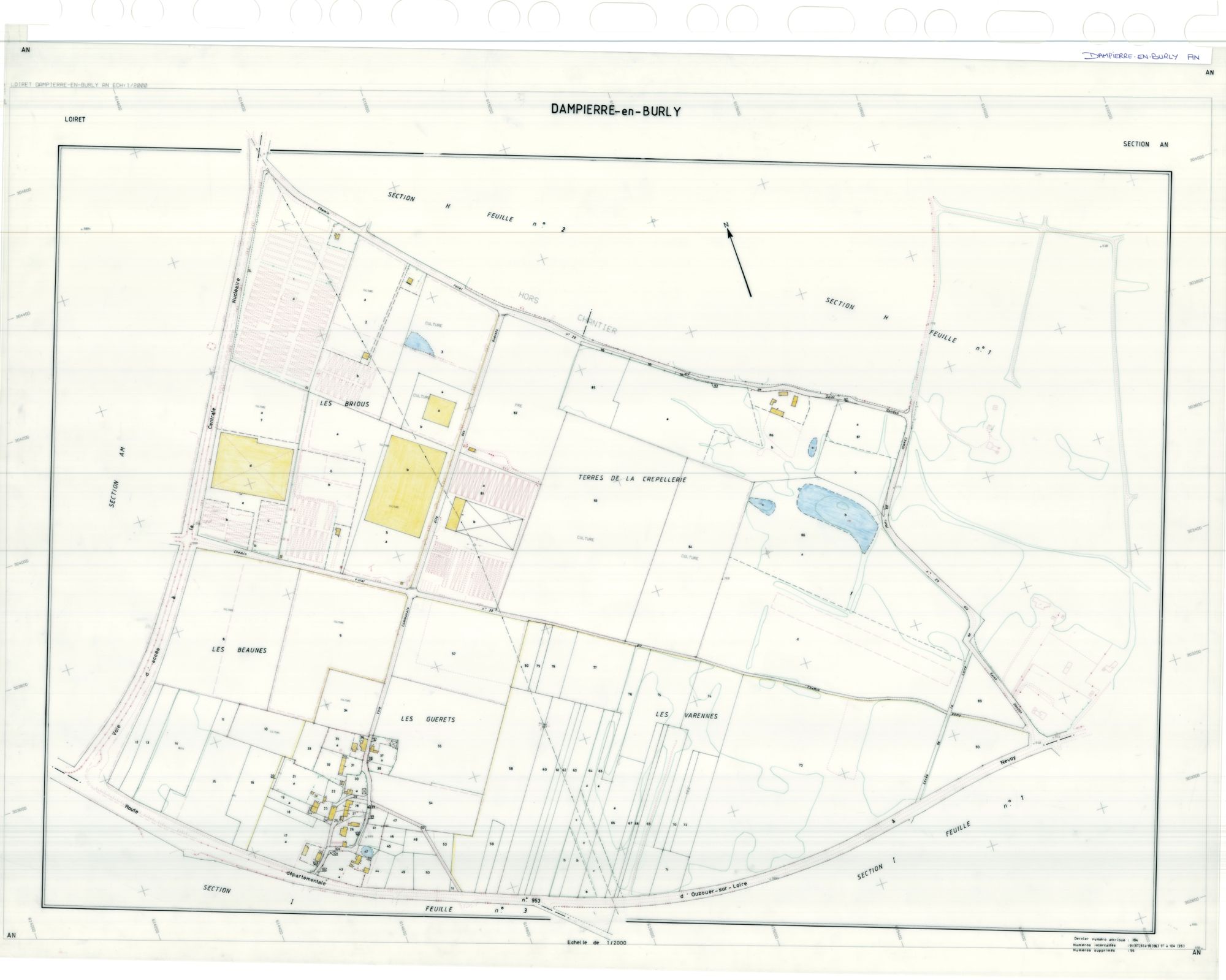 Dampierre-en-Burly - Sections