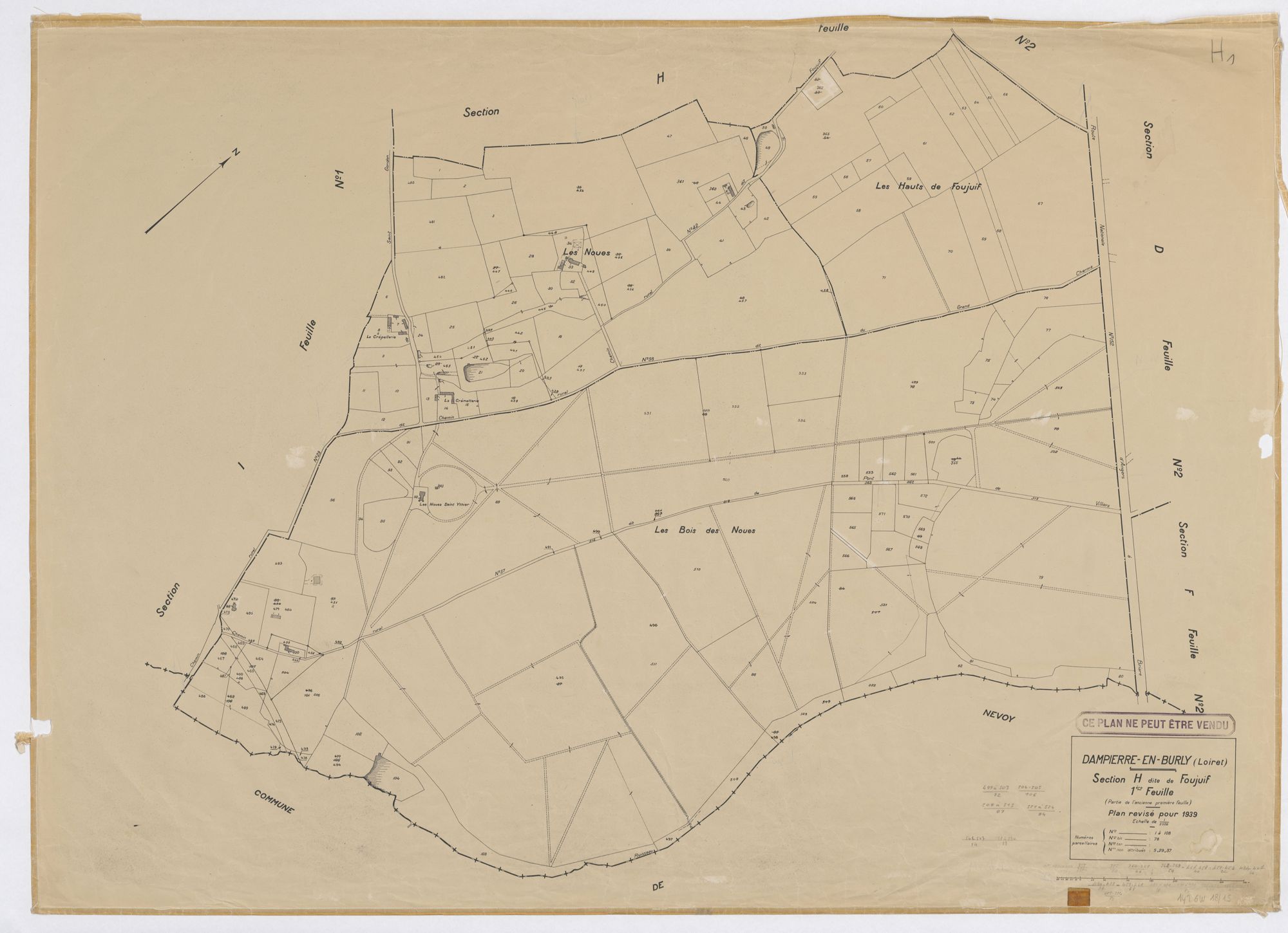 Dampierre-en-Burly - Sections
