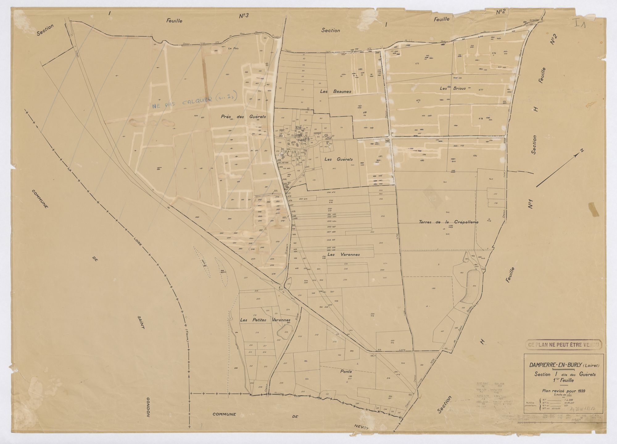 Dampierre-en-Burly - Sections