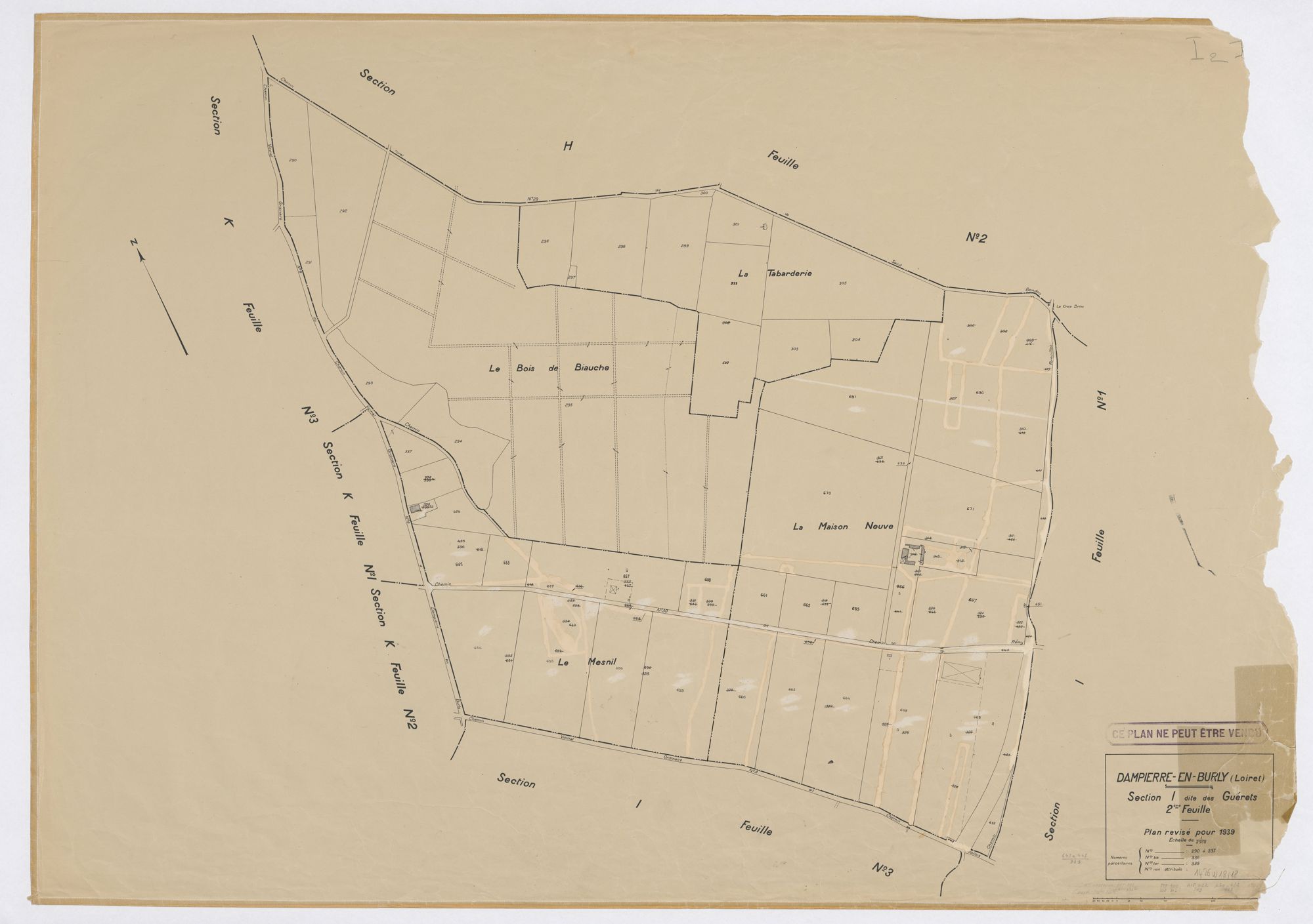Dampierre-en-Burly - Sections