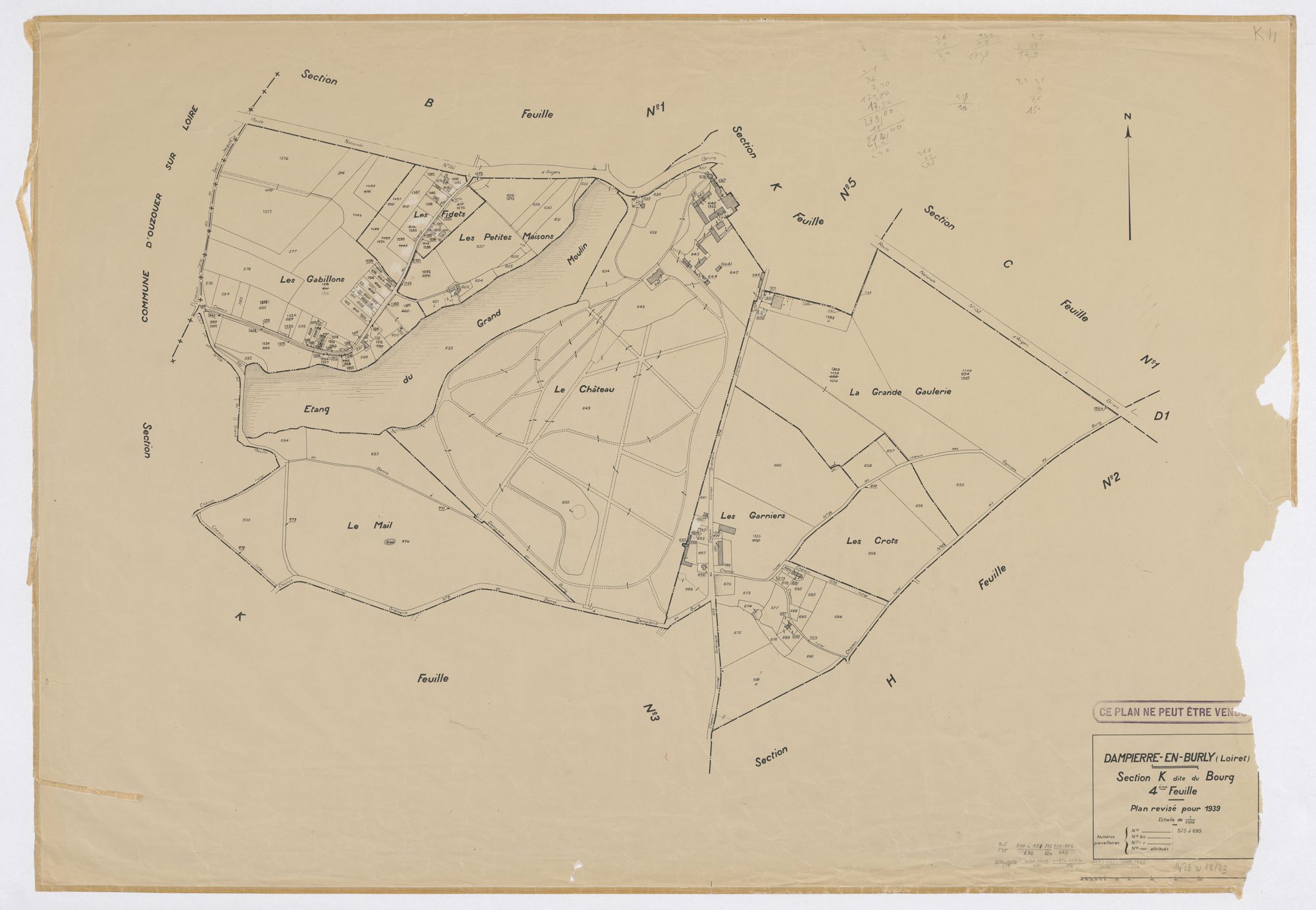 Dampierre-en-Burly - Sections