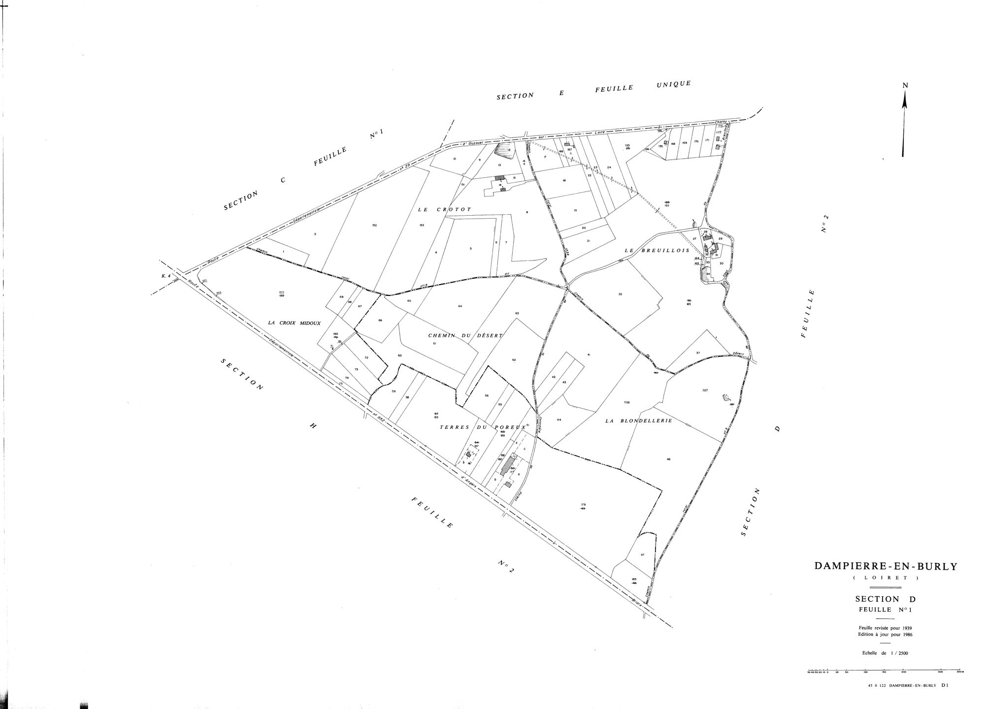 Dampierre-en-Burly - Sections