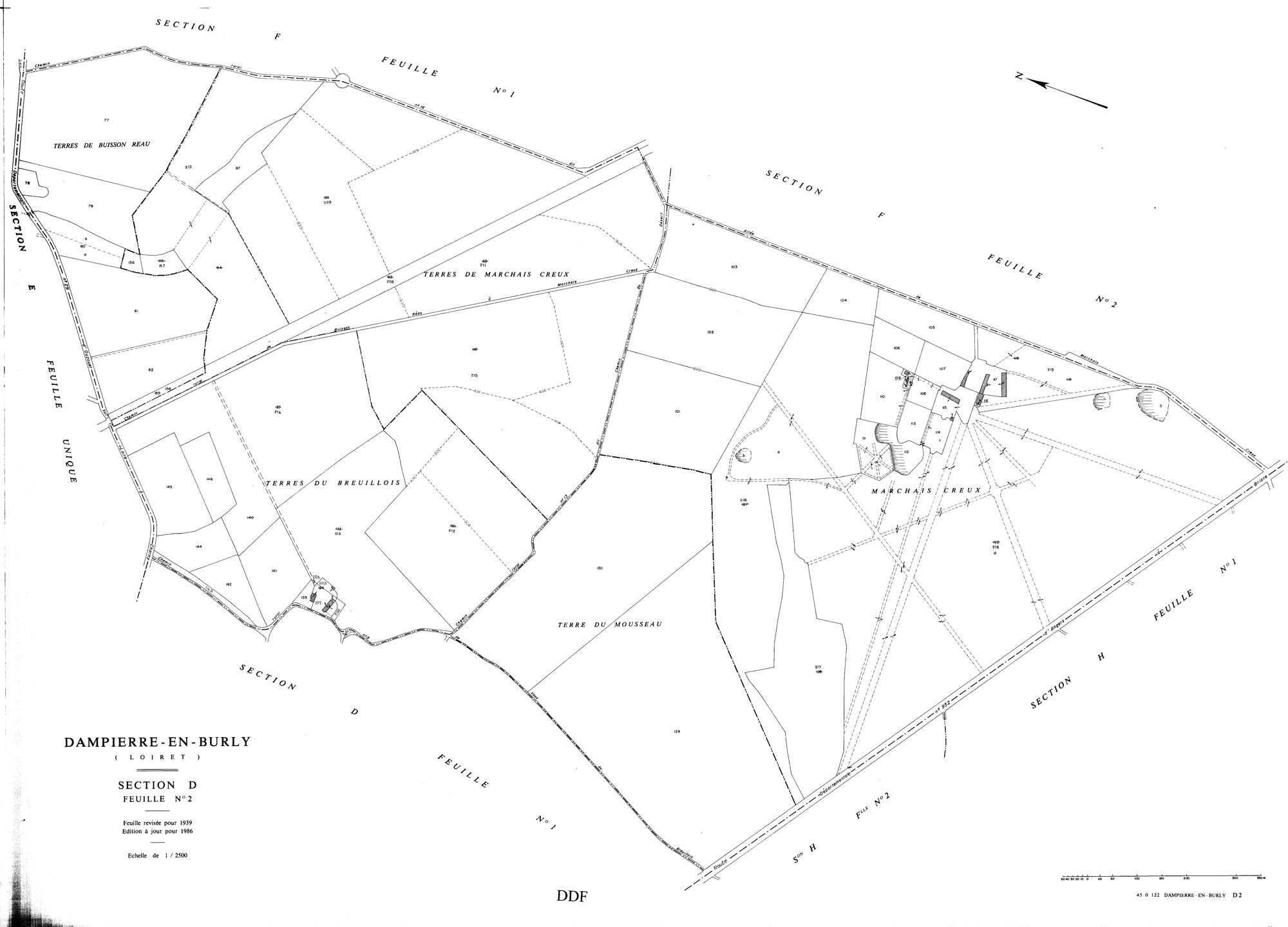 Dampierre-en-Burly - Sections