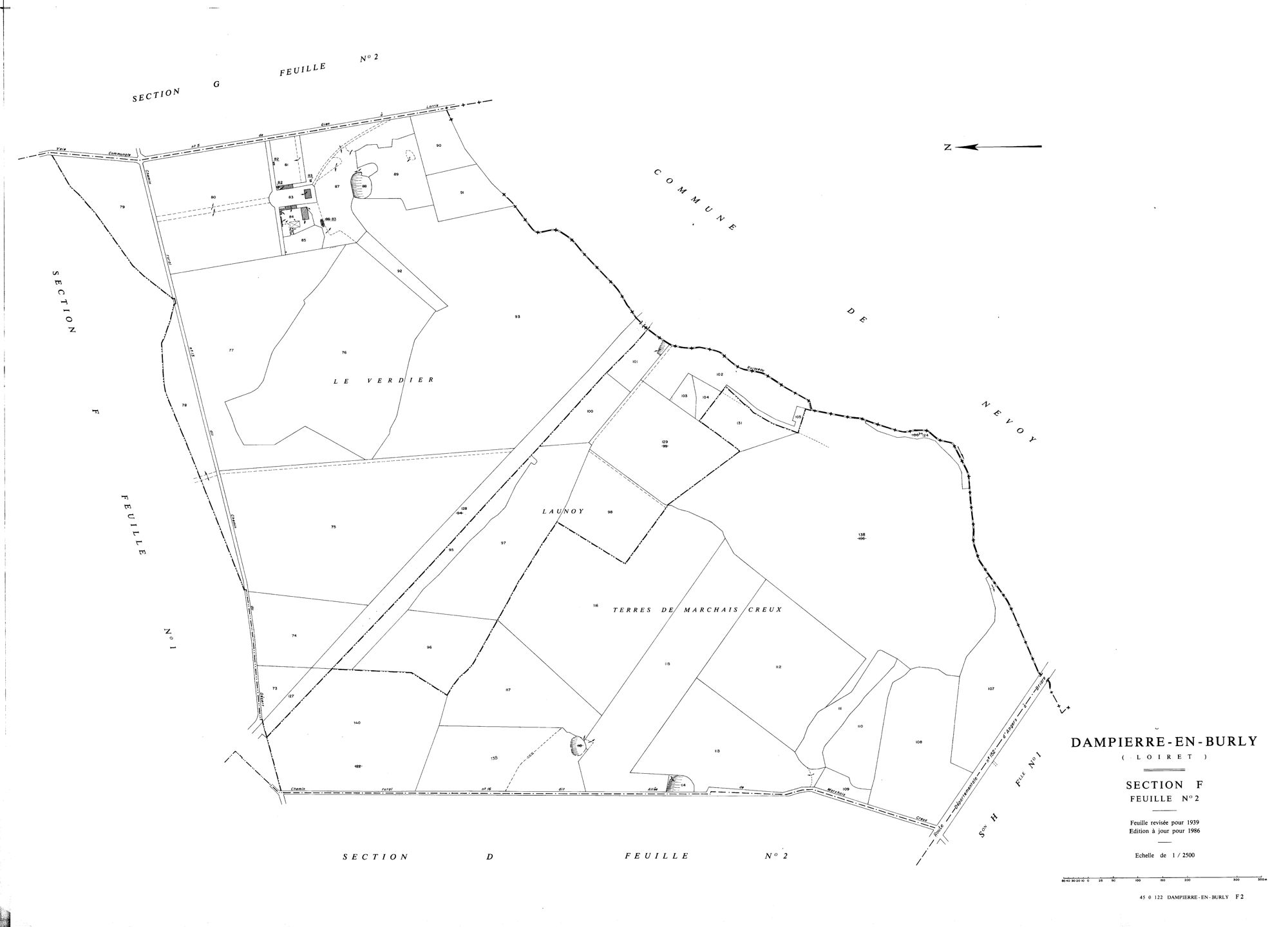 Dampierre-en-Burly - Sections