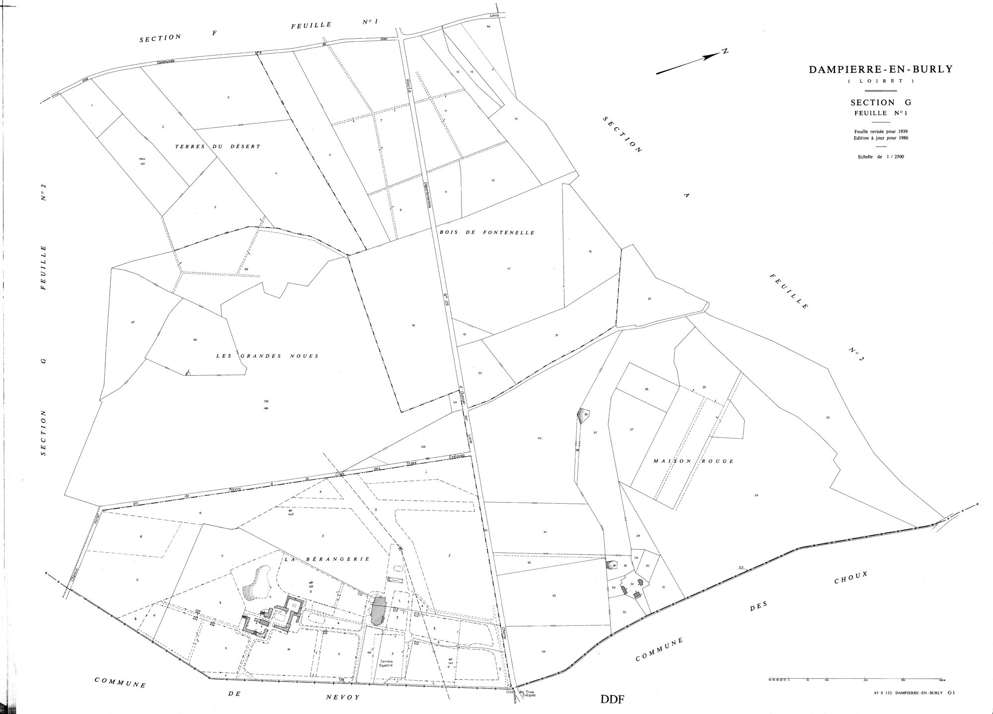 Dampierre-en-Burly - Sections