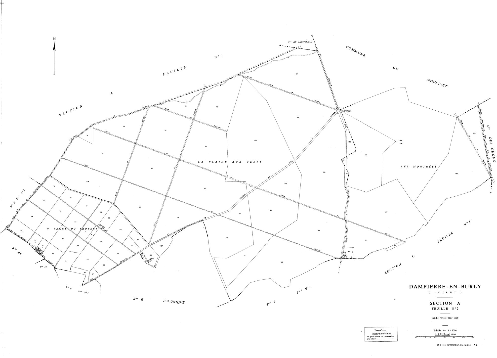 Dampierre-en-Burly - Sections