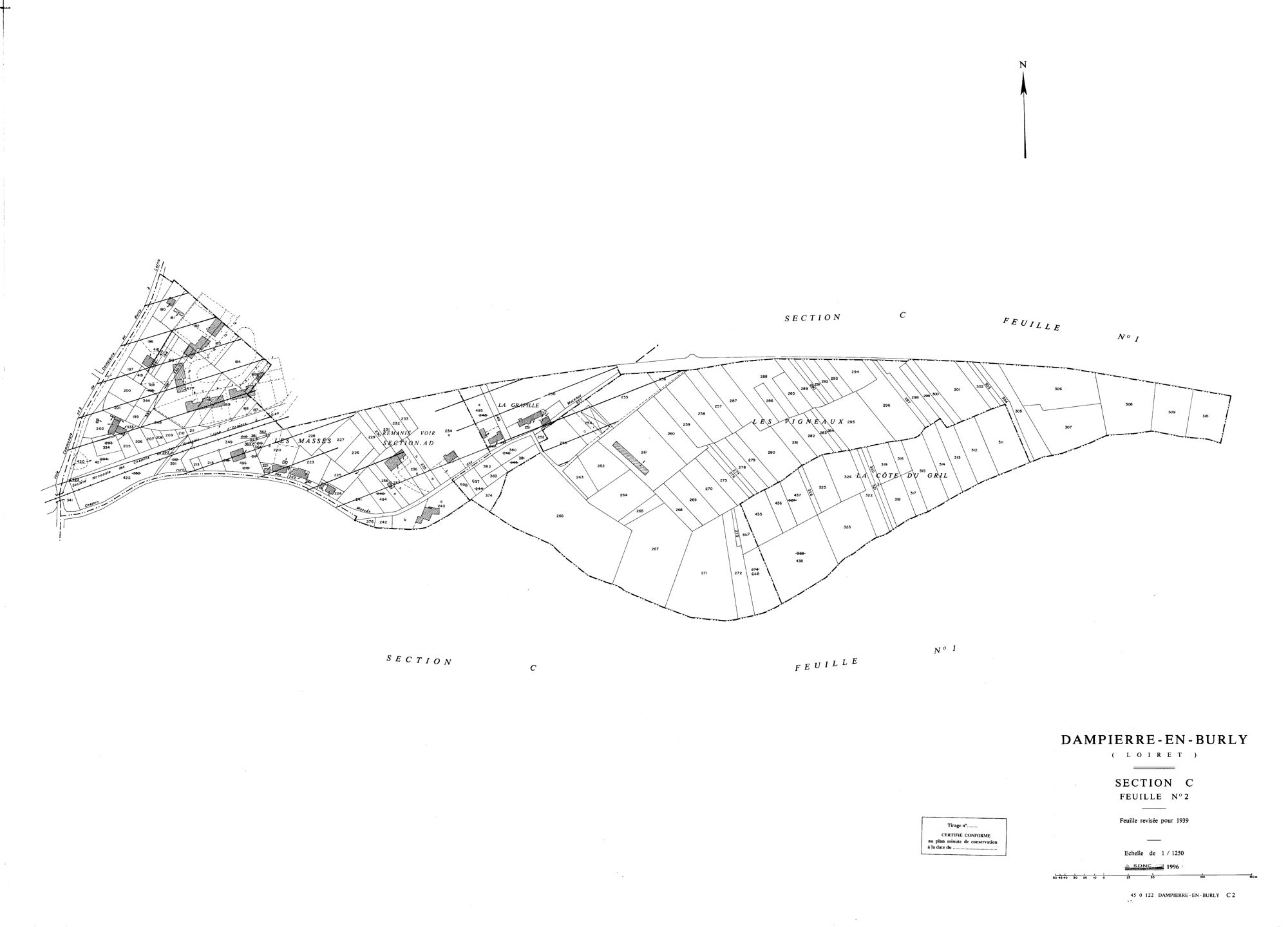 Dampierre-en-Burly - Sections