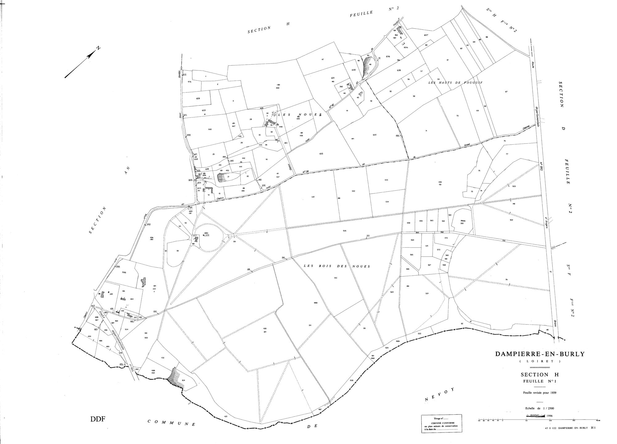 Dampierre-en-Burly - Sections