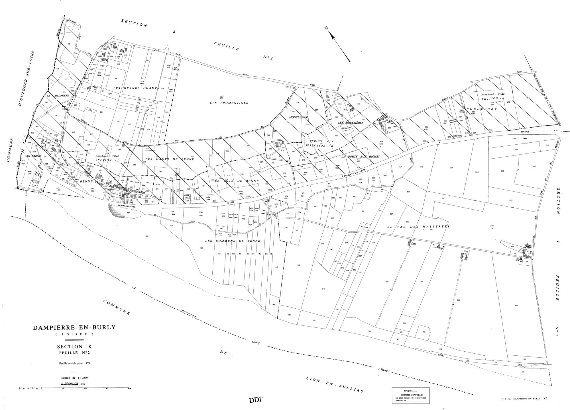 Dampierre-en-Burly - Sections