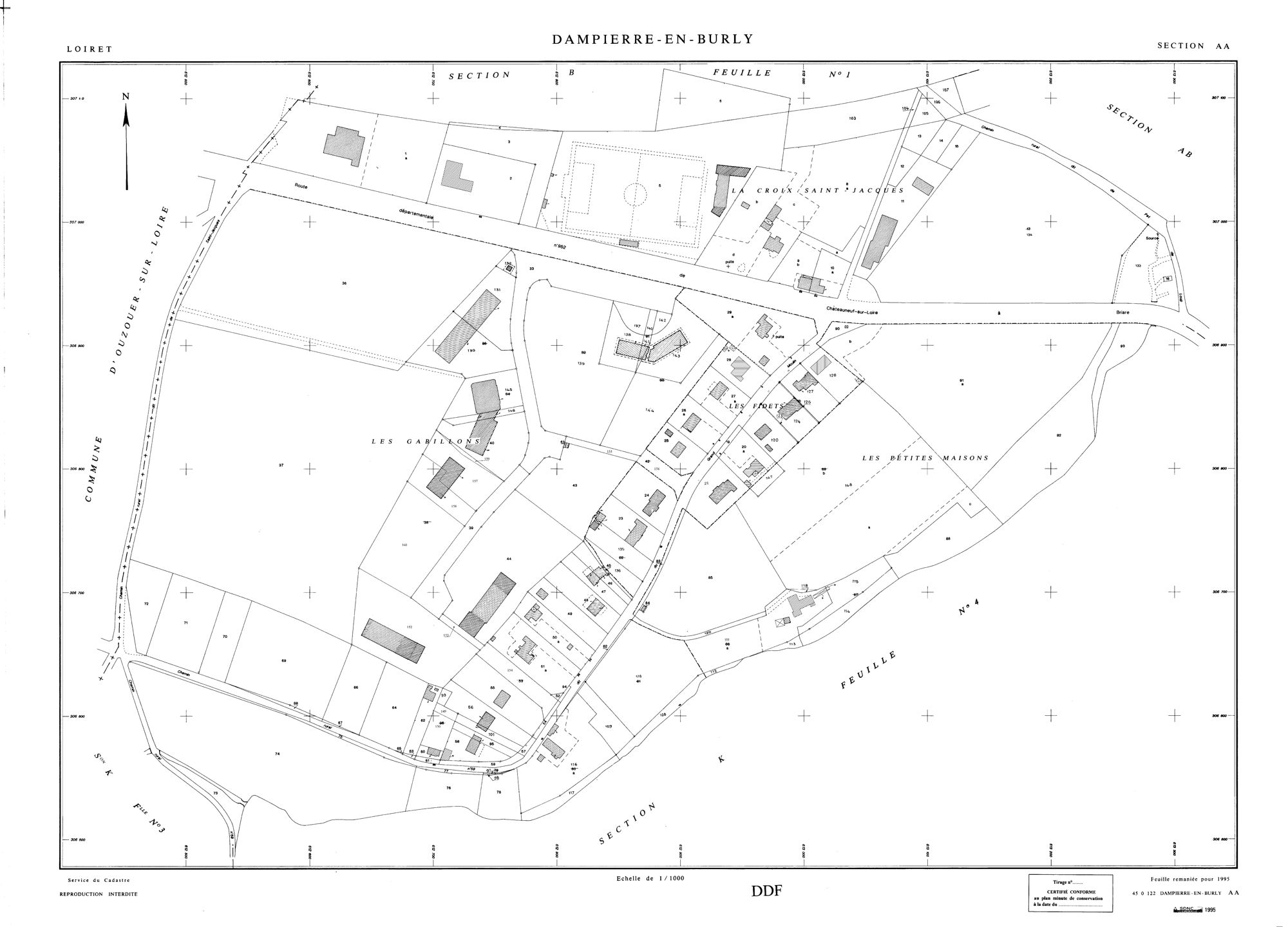 Dampierre-en-Burly - Sections