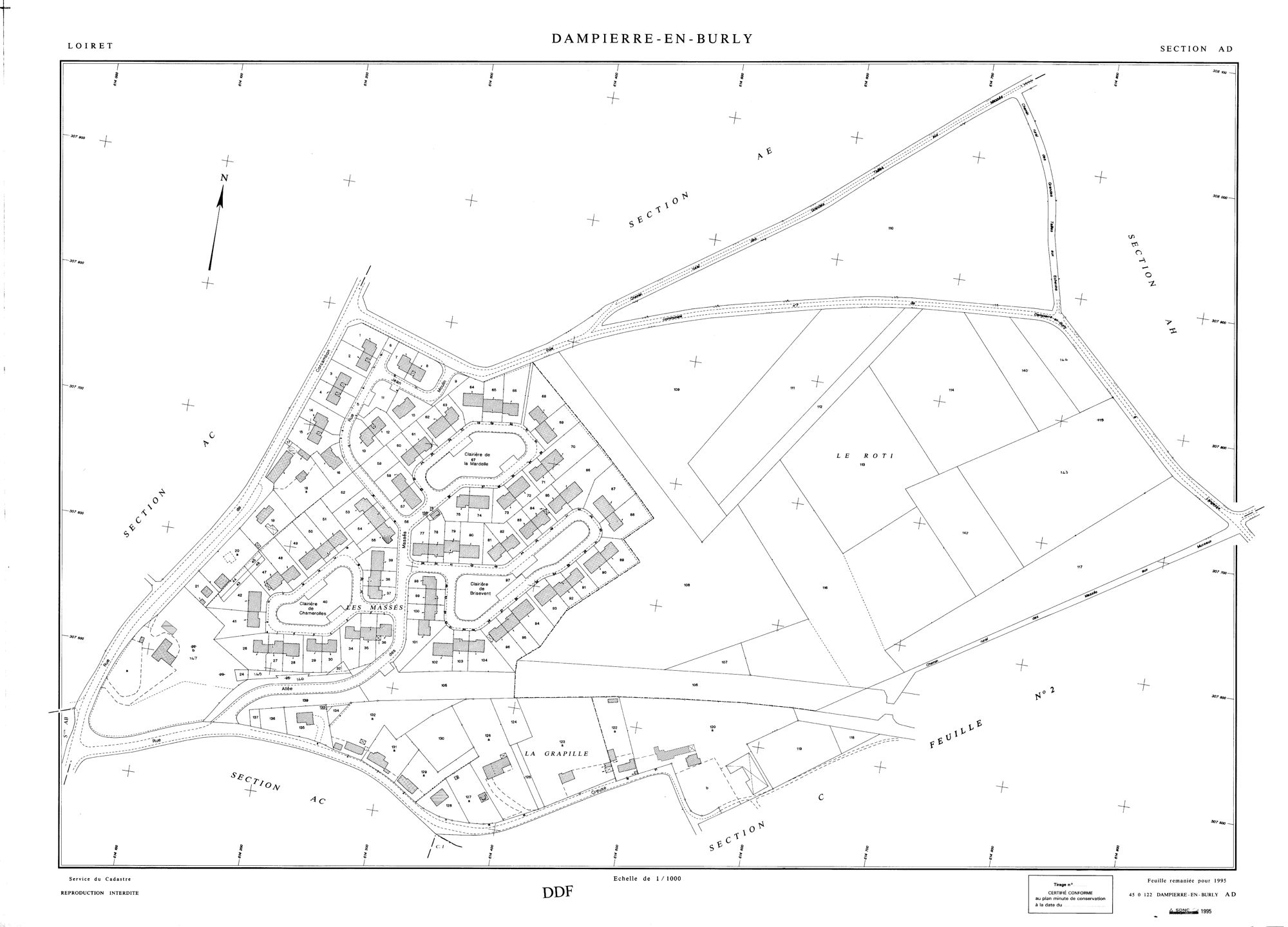 Dampierre-en-Burly - Sections