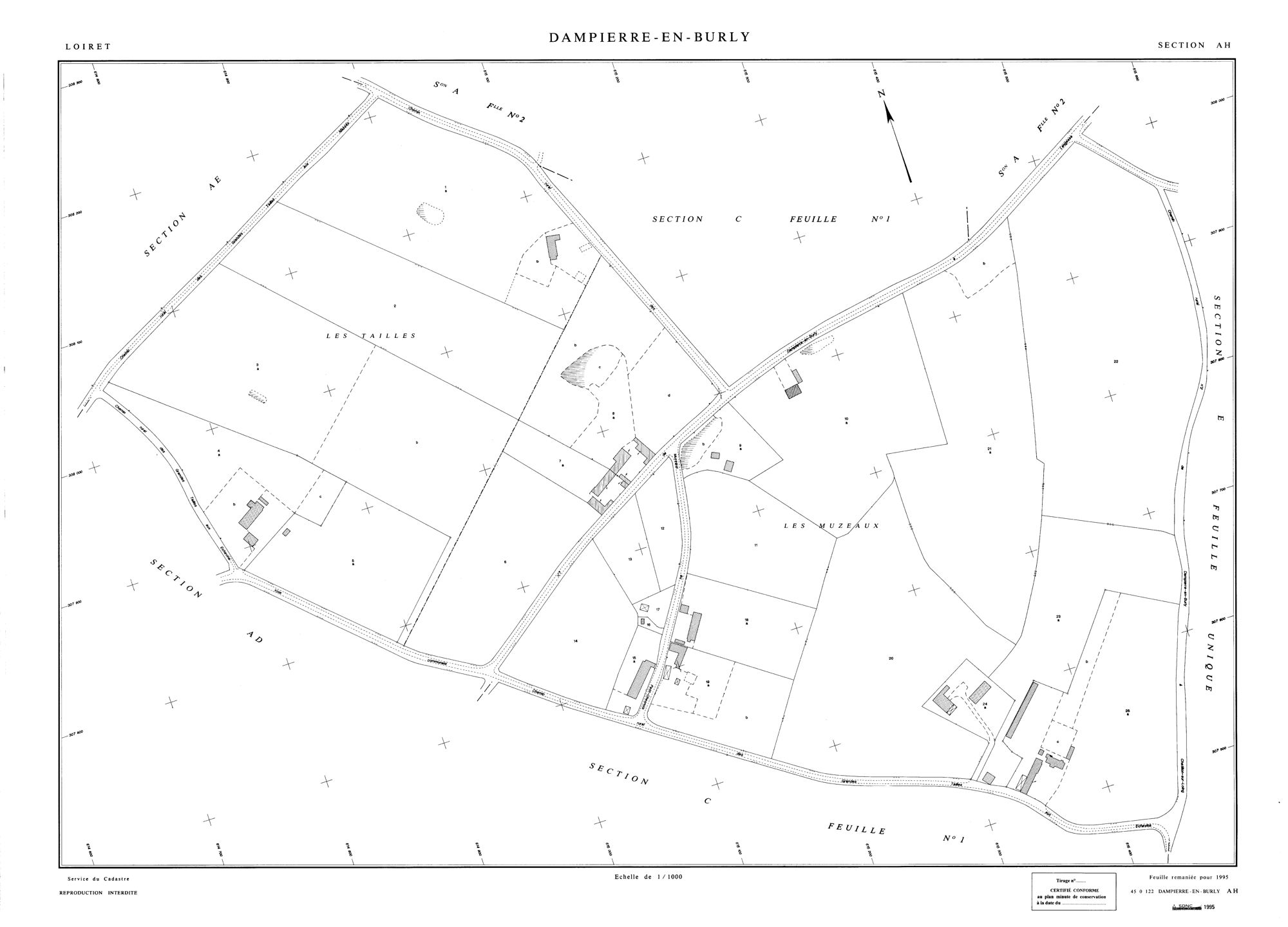 Dampierre-en-Burly - Sections