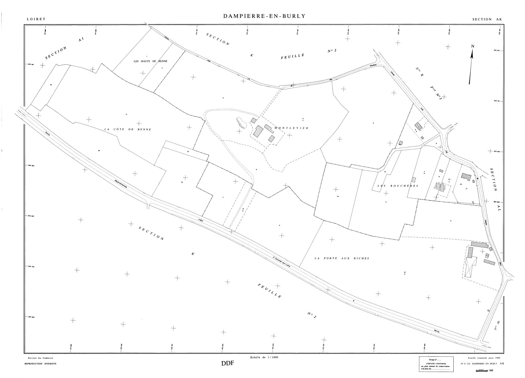 Dampierre-en-Burly - Sections