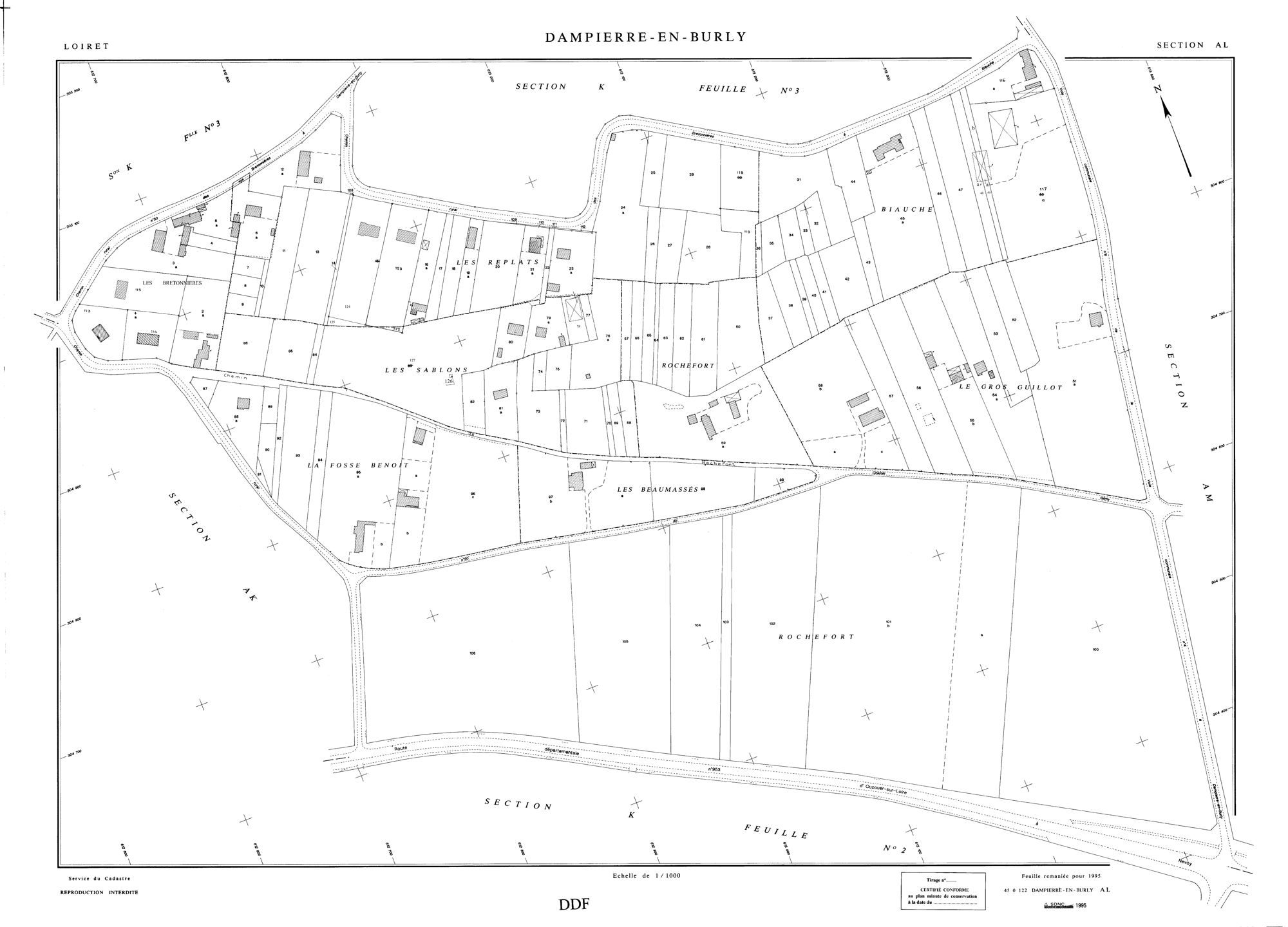 Dampierre-en-Burly - Sections