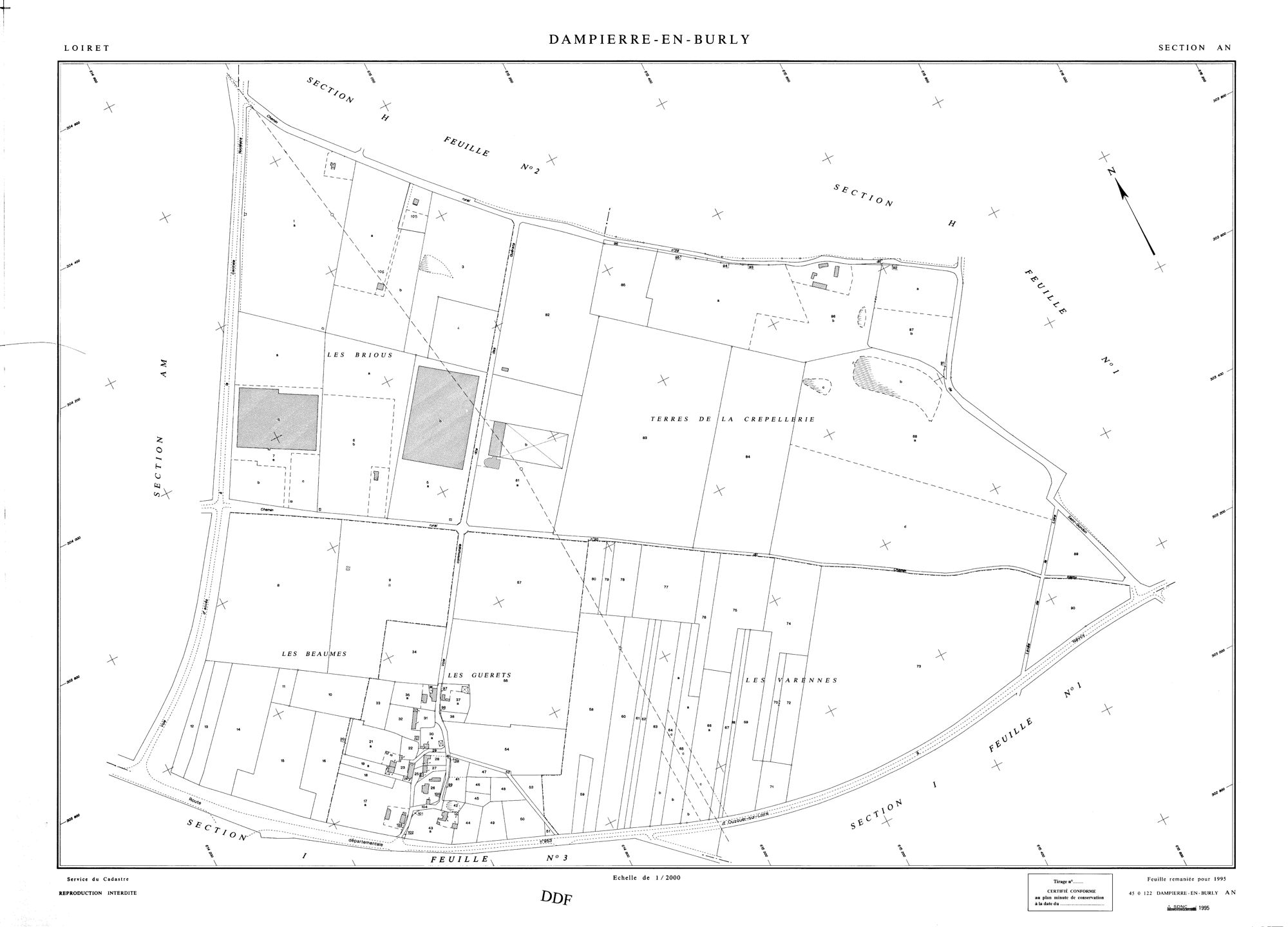 Dampierre-en-Burly - Sections
