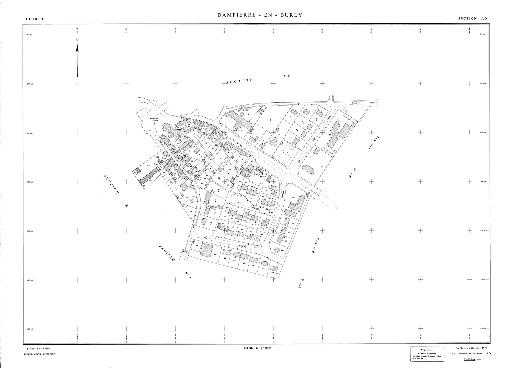 Dampierre-en-Burly - Sections