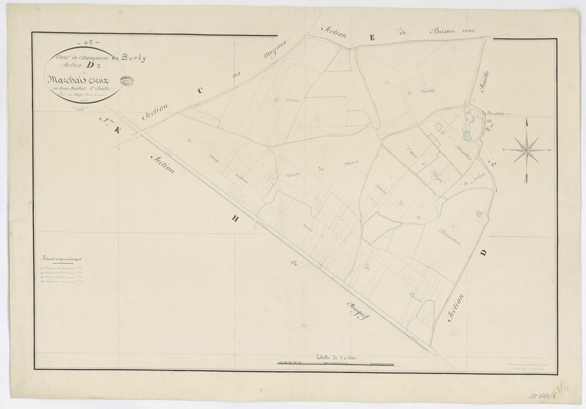 Dampierre-en-Burly - Sections