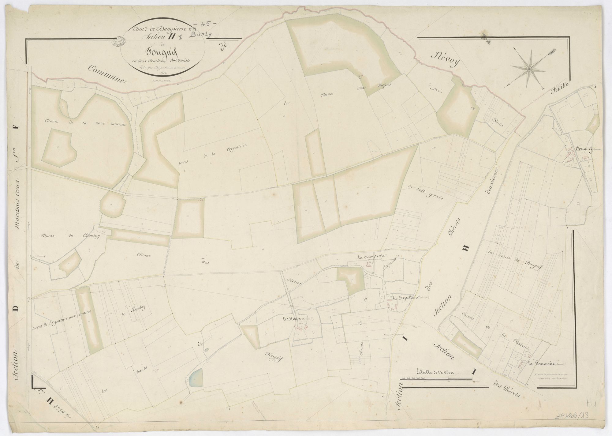 Dampierre-en-Burly - Sections