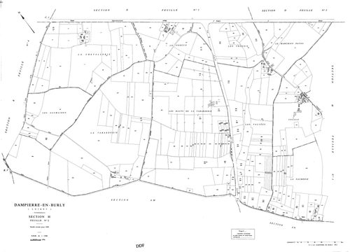 Dampierre-en-Burly - Sections